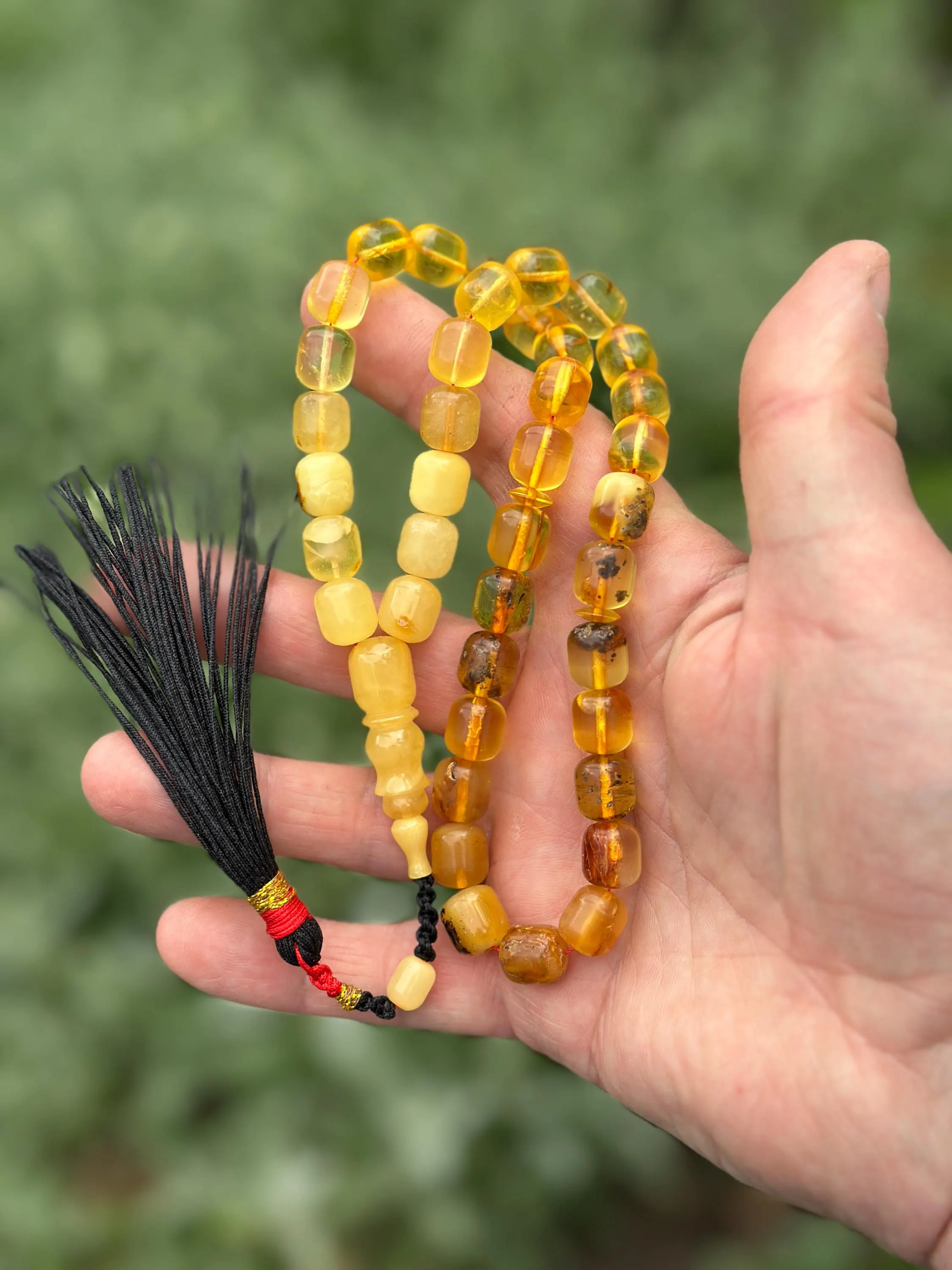 Natural Baltic Amber Prayer Rosary, 39 Beads, 74.4g Rosary, Tesbih, Subha, Tasbih, Misbaha, Kehribar, Pure amber, Muslim beads - image 2