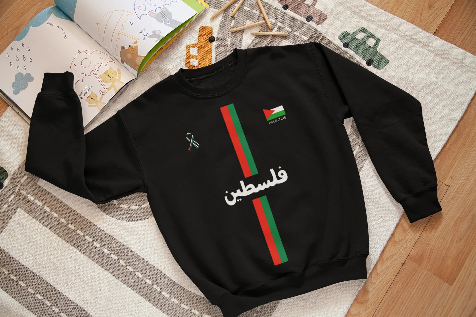 Free Palestine_Arabic2 | sweat | Football shirt | Soccer | Palestine shirt | sports | Unisex | Palestine Football | jumper | palestina | - image 3
