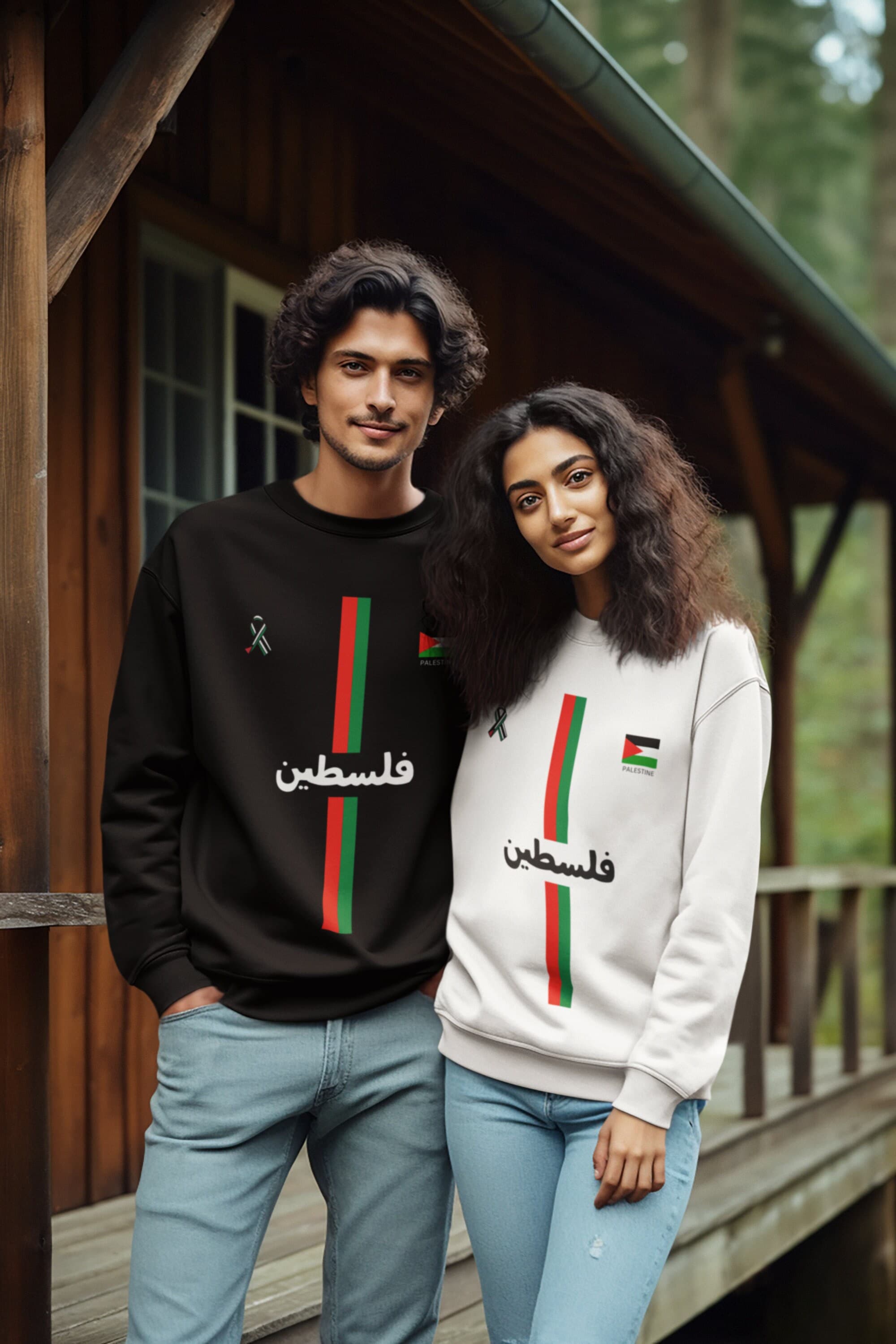 Free Palestine_Arabic2 | sweat | Football shirt | Soccer | Palestine shirt | sports | Unisex | Palestine Football | jumper | palestina | - image 4
