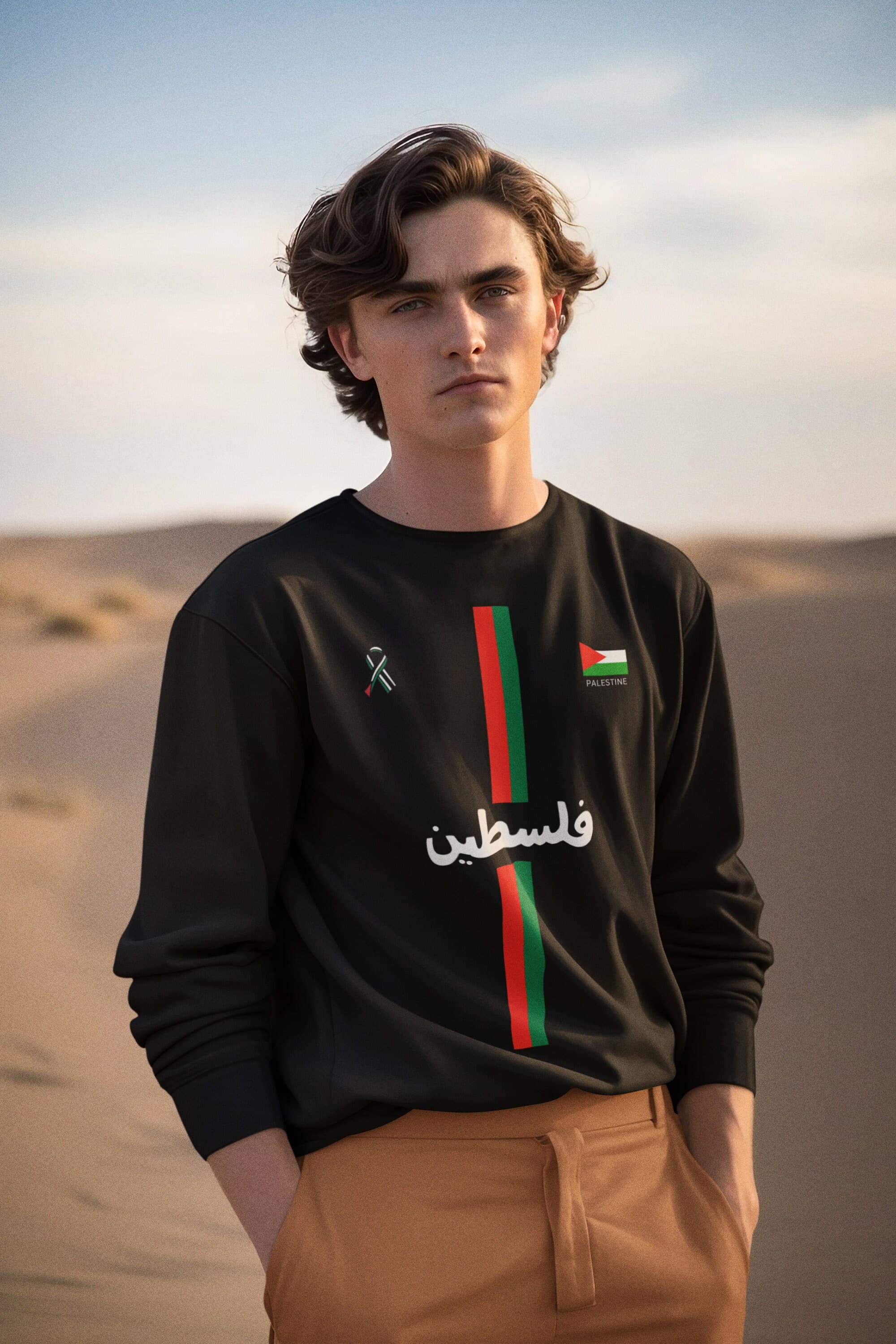 Free Palestine_Arabic2 | sweat | Football shirt | Soccer | Palestine shirt | sports | Unisex | Palestine Football | jumper | palestina | - image 5