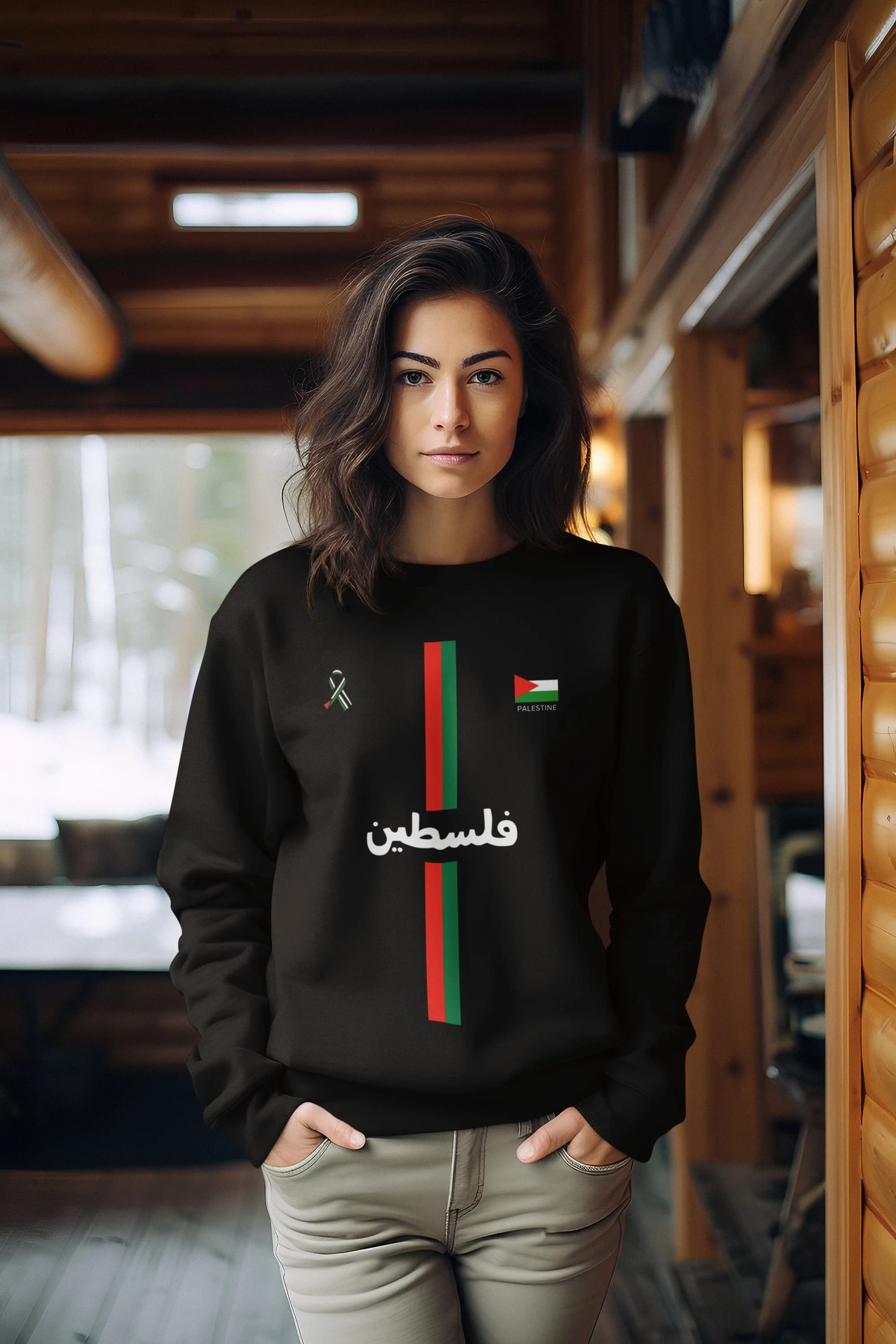 Free Palestine_Arabic2 | sweat | Football shirt | Soccer | Palestine shirt | sports | Unisex | Palestine Football | jumper | palestina |