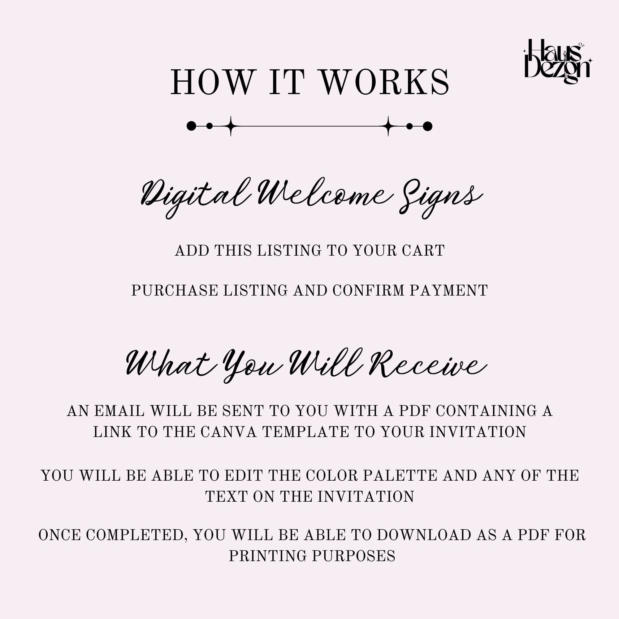 Digital Bridal Shower Welcome Sign- Editable Template- Princess Diaries Theme - image 4