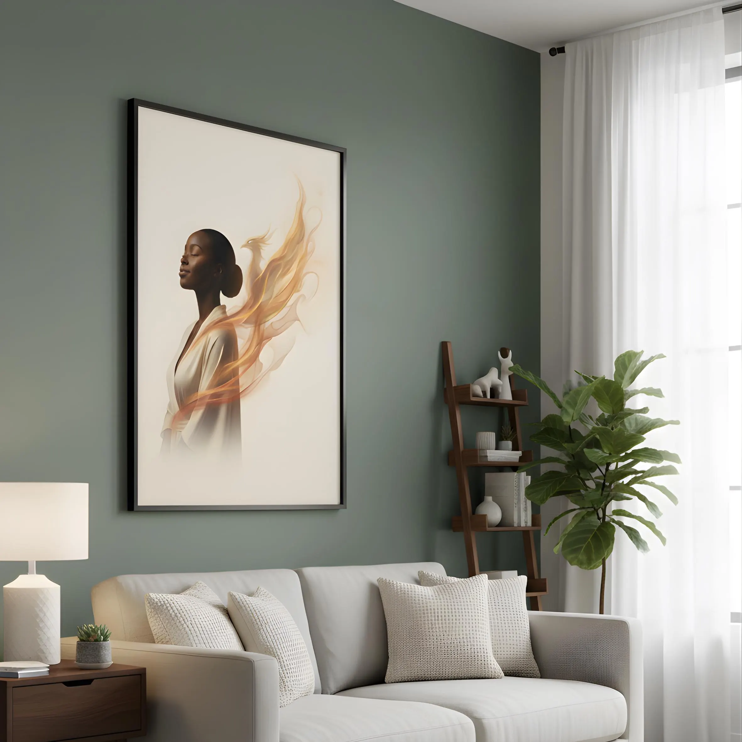 therapy office phoenix print
empowerment black woman artwork