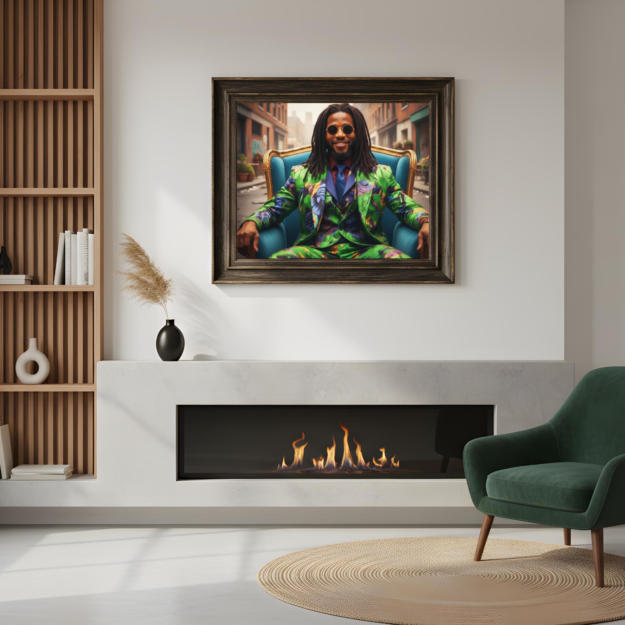 Stylish Black culture wall art
Afro elegance printable statement poster
