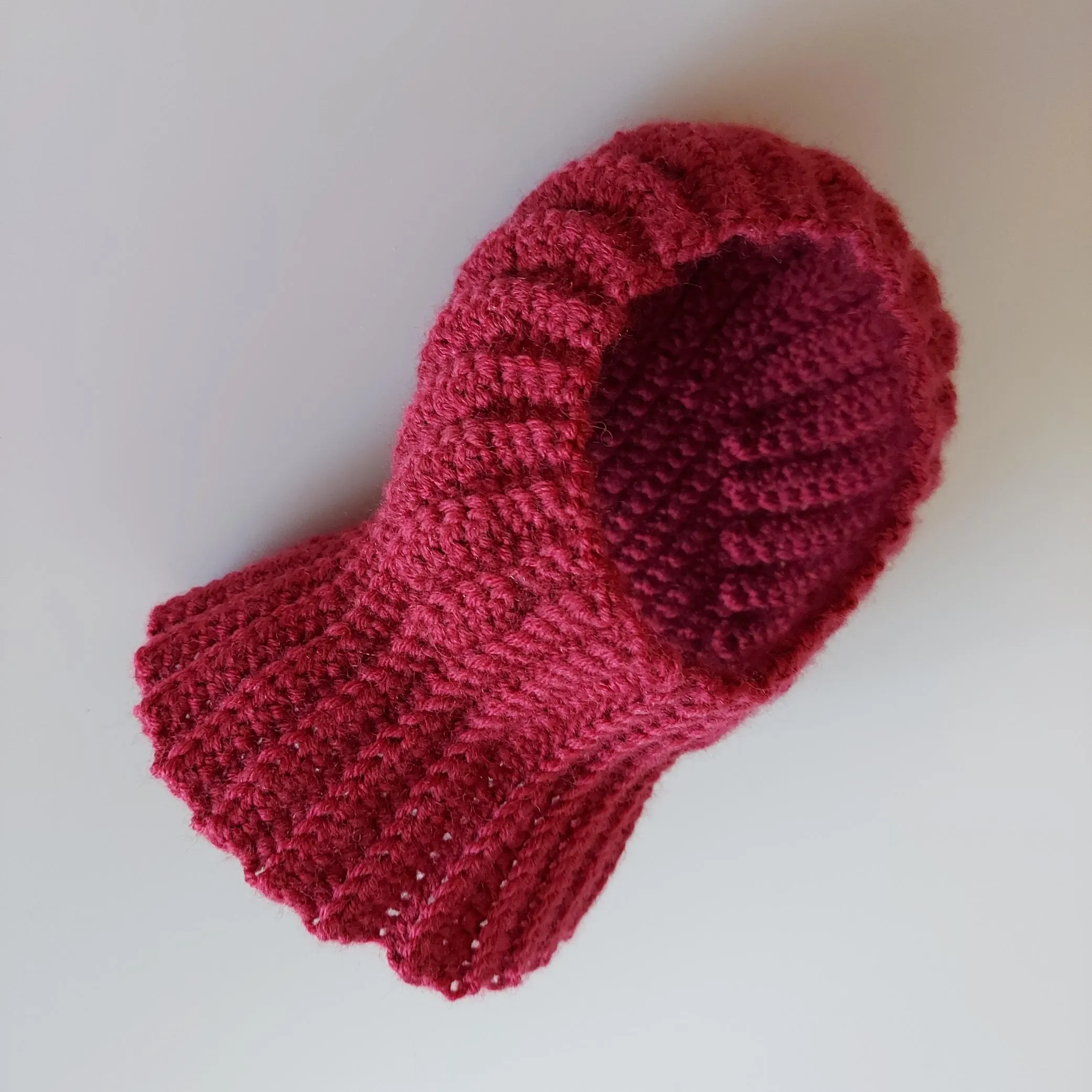 Adjustable crochet pattern for Small and Medium dogs cozy accessory - Hooded Snood Balaclava Hat that will keep your pet ears and neck warm and protected from wind and cold.