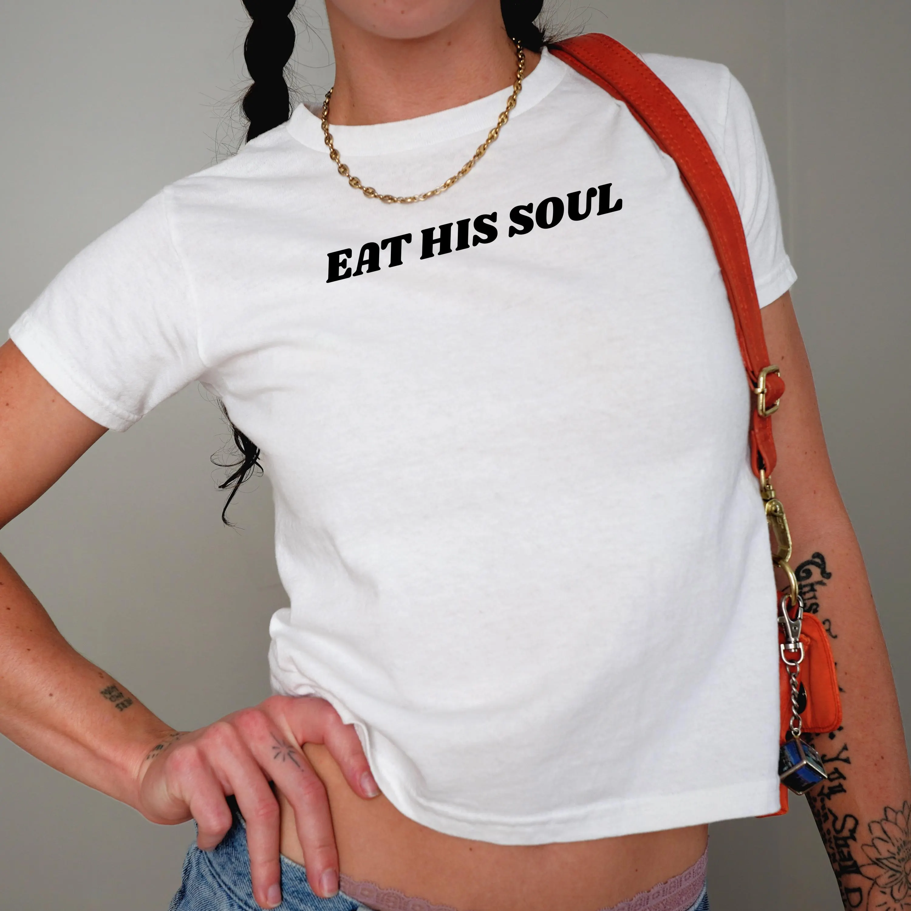 Eat His Soul Baby Tee, Coquette Baby Tee, Coquette Shirt, Y2k Top, Y2k Baby Tee, Cute Baby Tee, Princess Girly Shirt, Cute Vintage Baby Tee