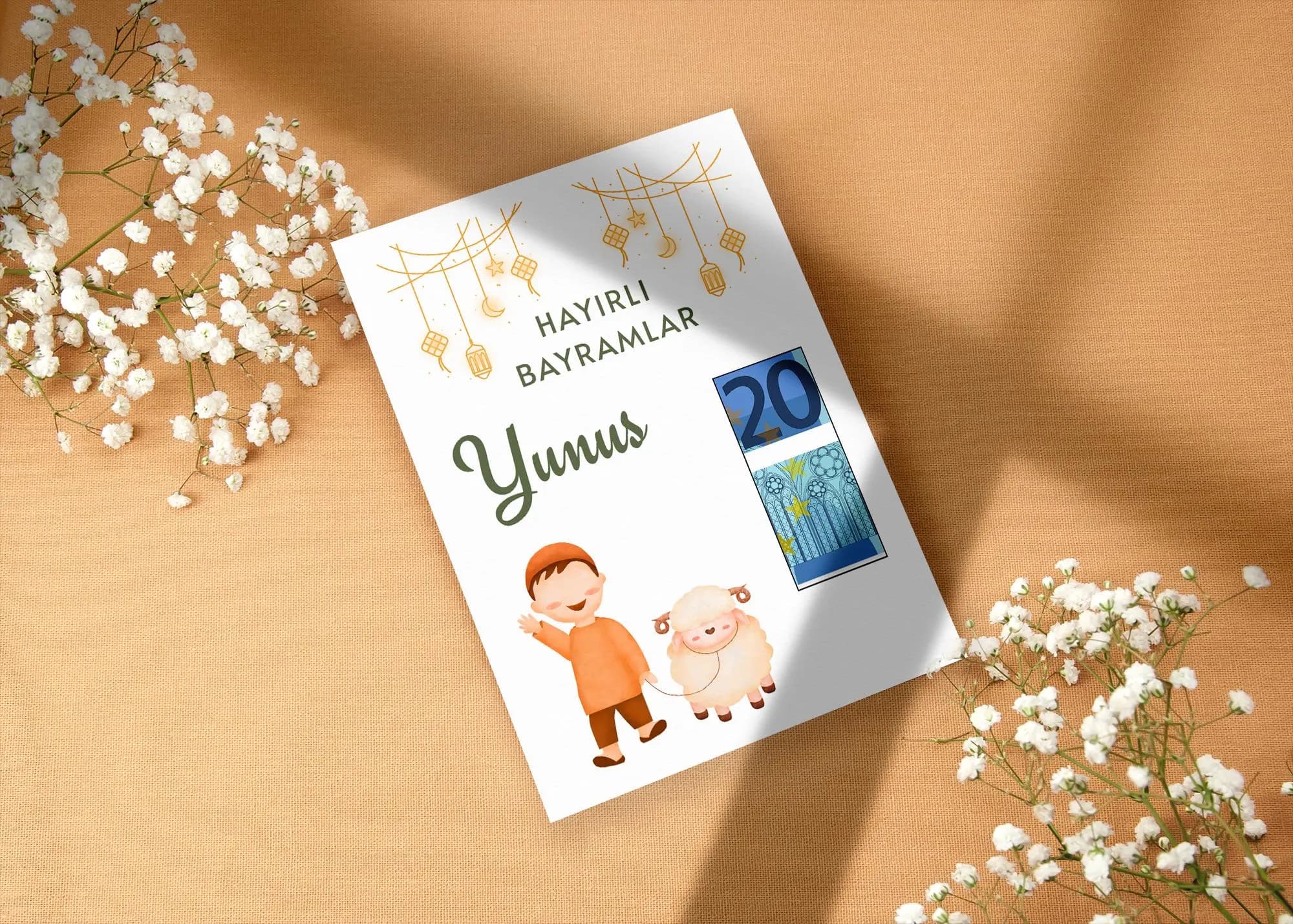 Geschenkkarte Bayram I Eid I Kurban I Hayirli Bayramlar I personalisiert