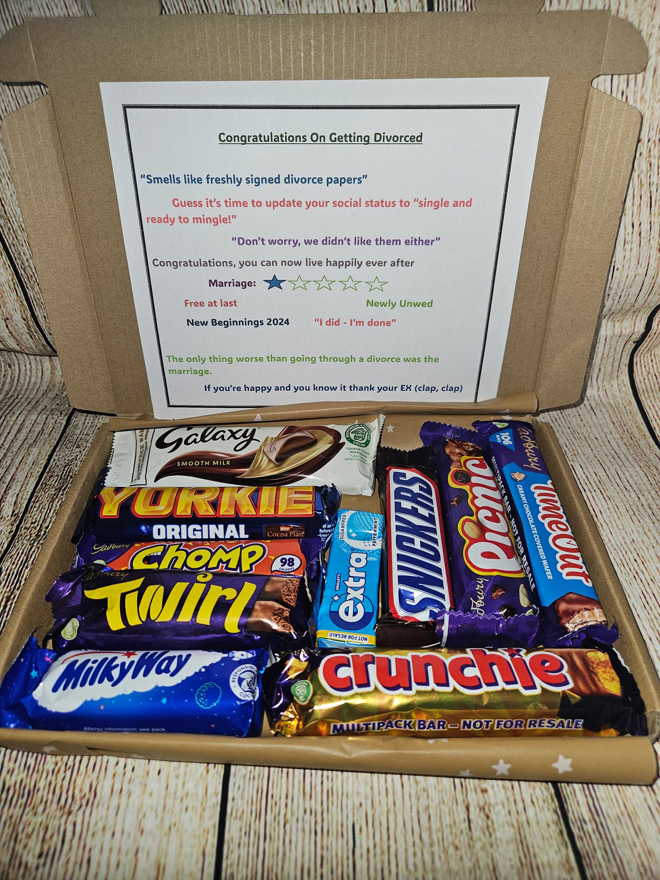Congratulations on your divorce | Divorce gifts | You're divorced | Divorced gift box | Divorced sweet treats | Divorce hamper | Celebration - image 2