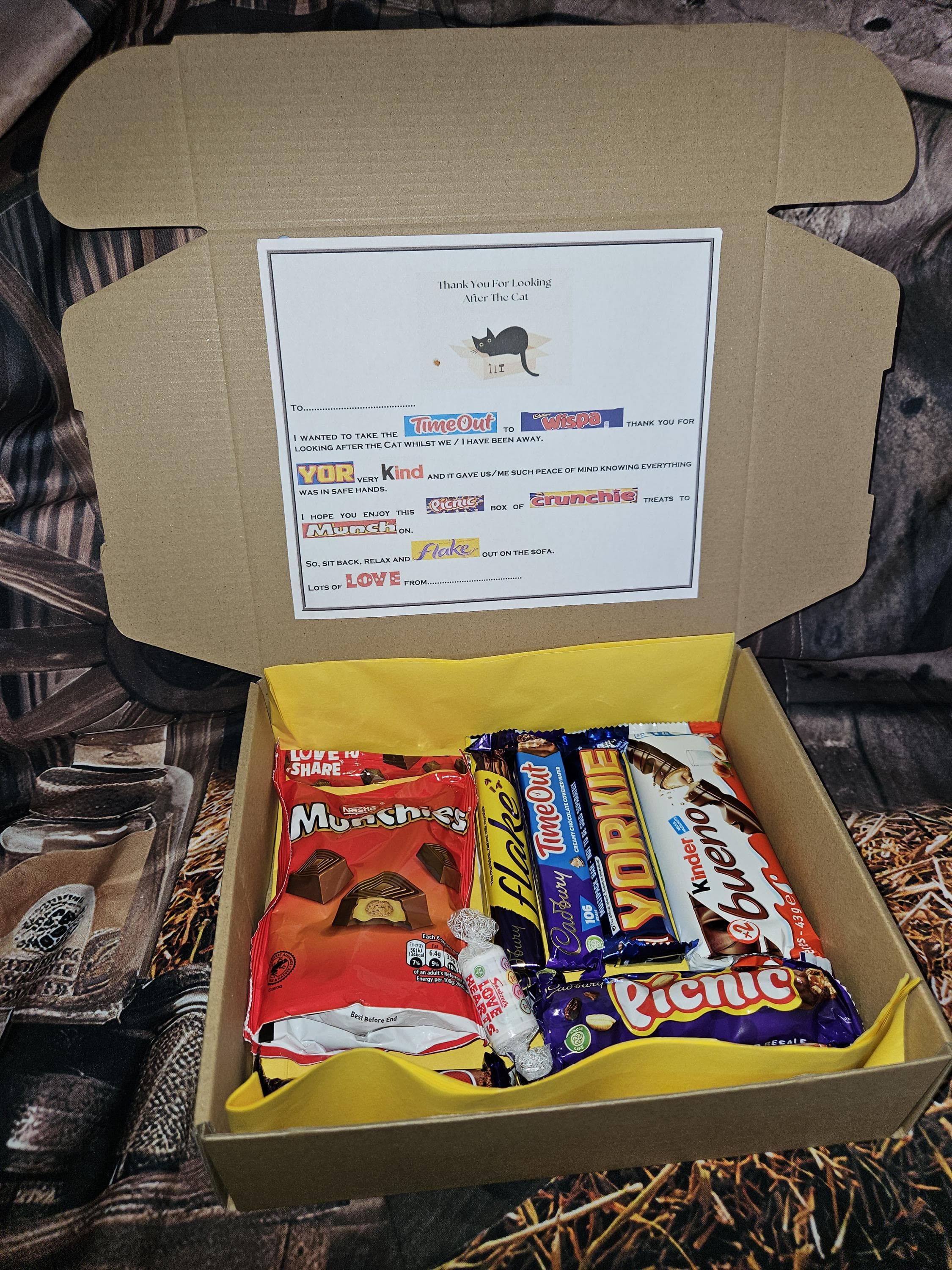 Cat Sitter Thank You Gift - Sweet Treats for Looking After the Cat - Pet Sitter Appreciation Box, Thank you sweet treat box , Pet gifts - image 5