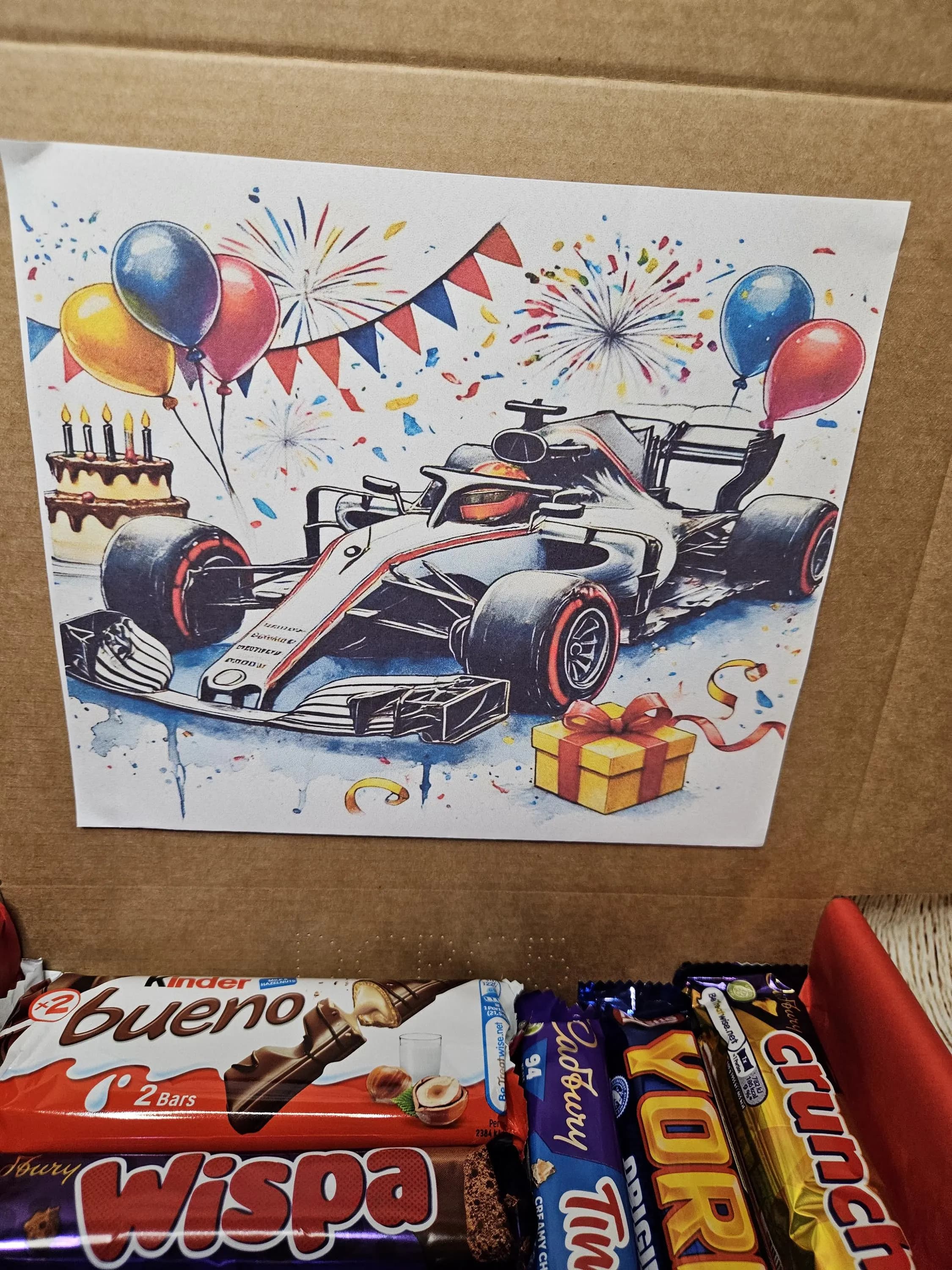 Formula 1| Birthday Sweet Treat Box For Motor Racing Fans | Racing Themed Gifts | Formula 1 Inspired Gifts | Sweet Treat Box | Motor Racing - image 3