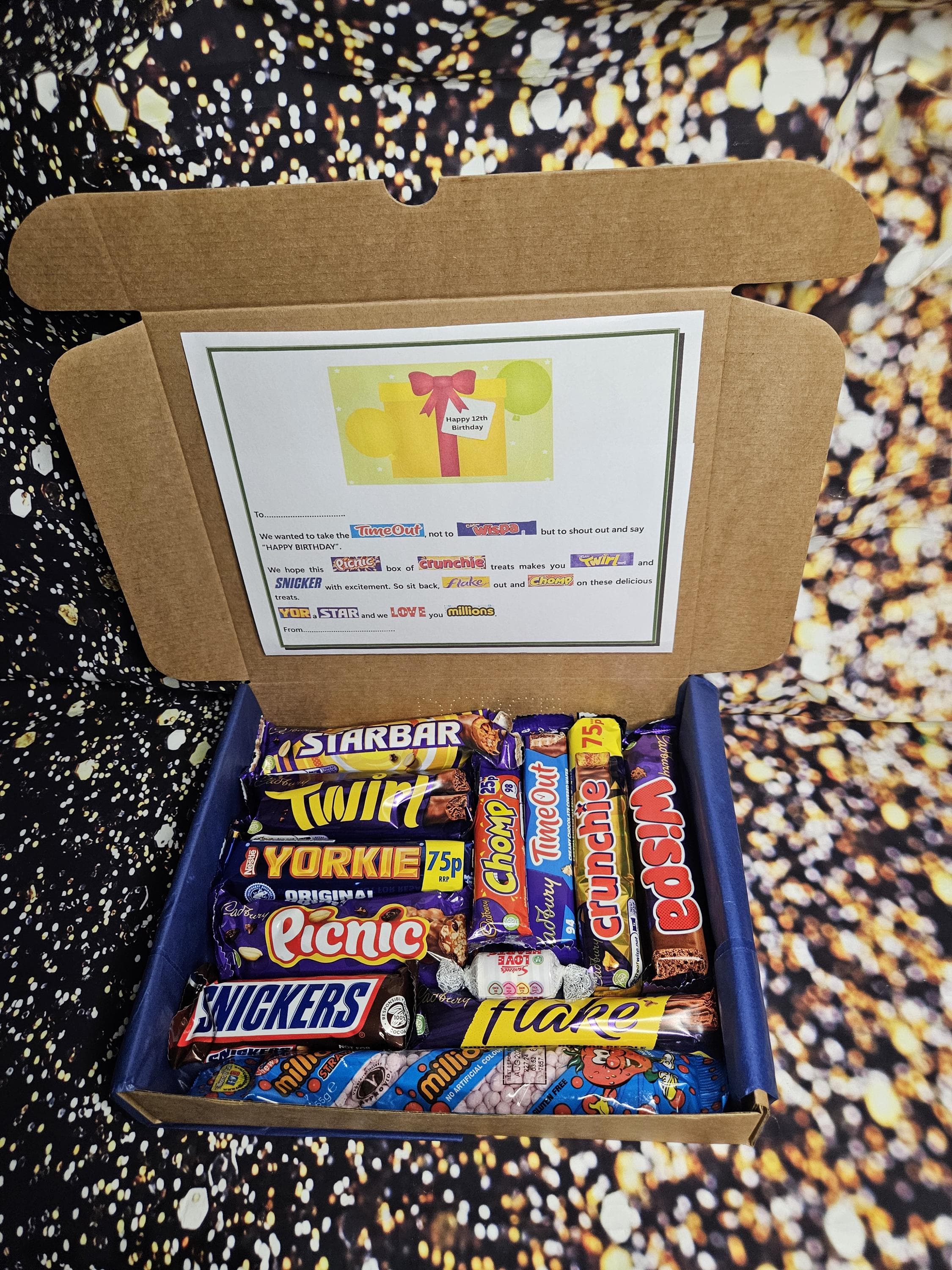 12th Birthday Sweet Treat Box | Personalised Sweet Box | Teen Birthday Gift | Personalised Birthday Gift Poem Chocolate Treats Box Hamper - image 5