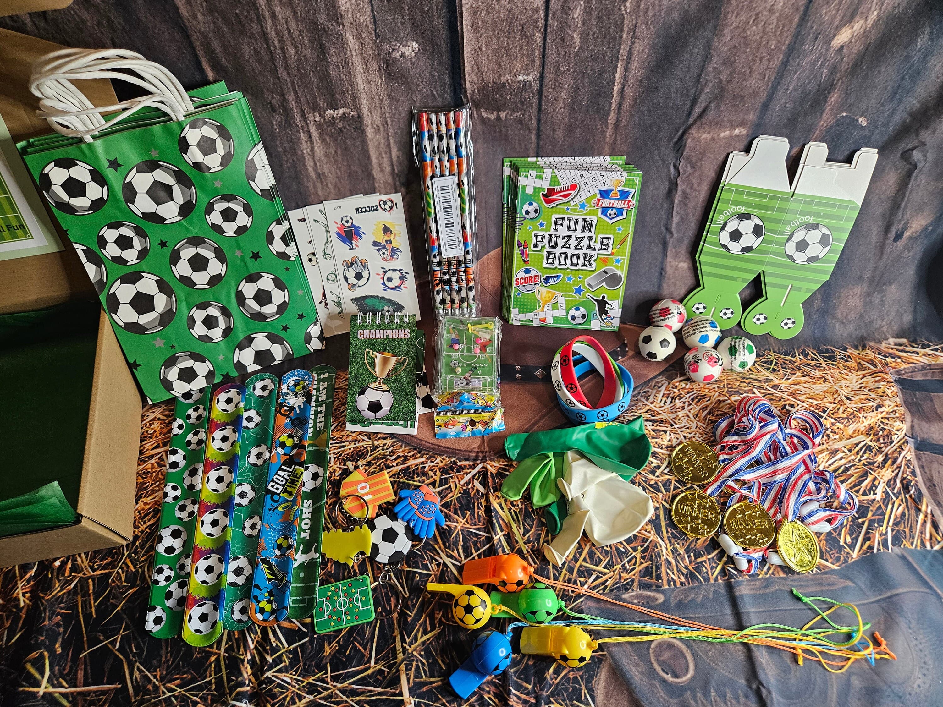 Football Party Bag for 5 people | Football Party Favour | Kids Football Party Supplies | Football Party Bag | Football Theme Party |