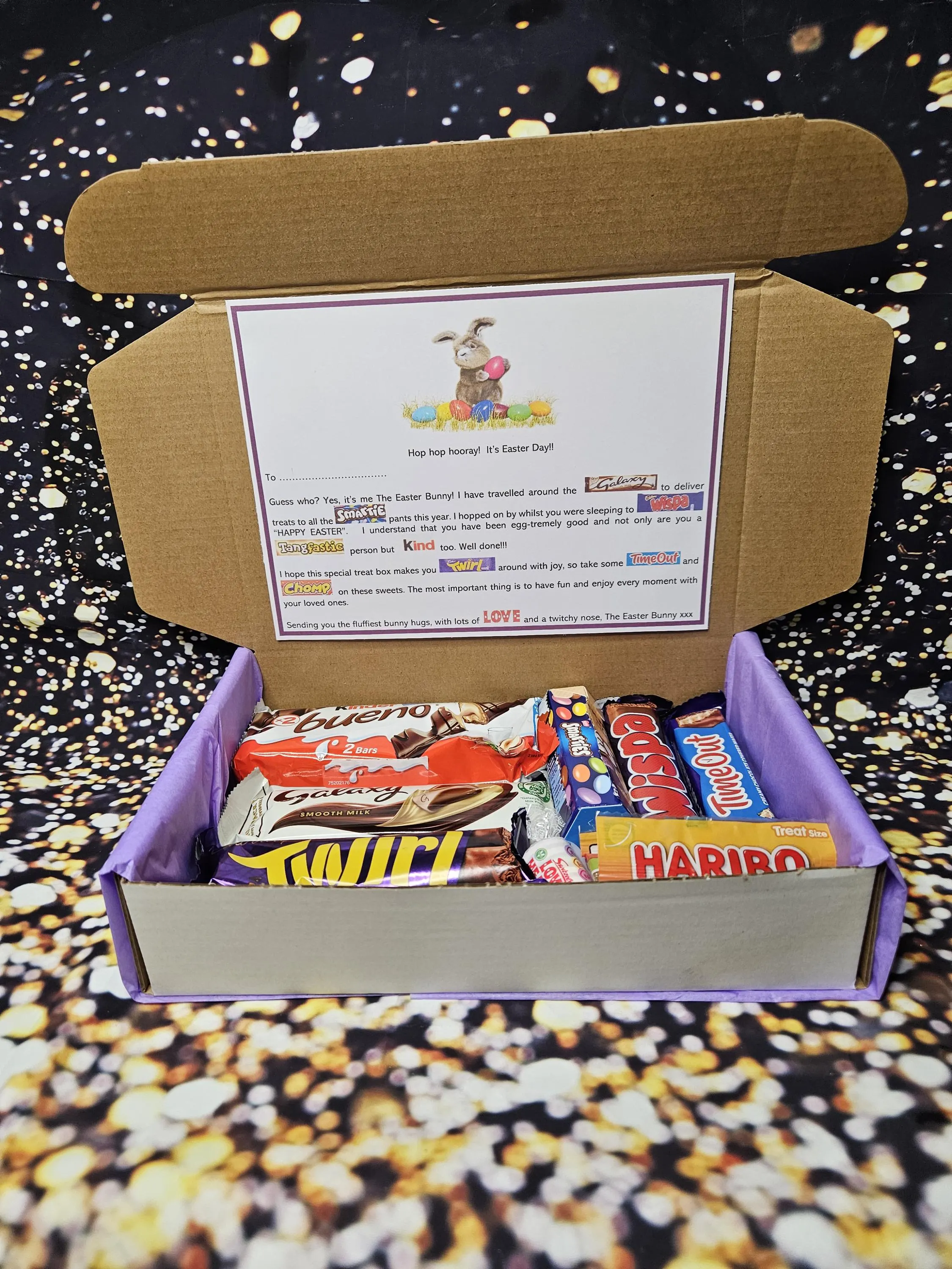 Personalised Easter Sweet Treat Box for children | Easter Hamper| Childrens Easter Treats | Sweet treats for children | Easter Treasure Hunt - image 2