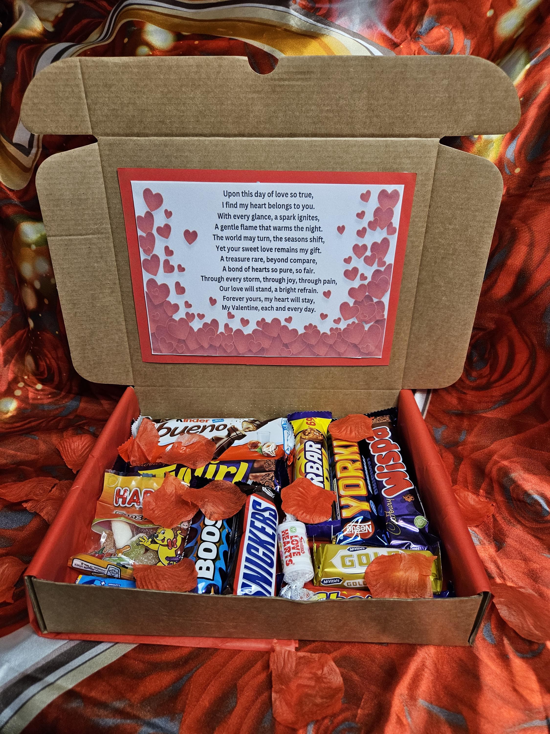 Happy Valentines Day Sweet Treat Box | Chocolate gift for her | Chocolate gifts for him | Personalised Valentines Sweets | Valentines Gift