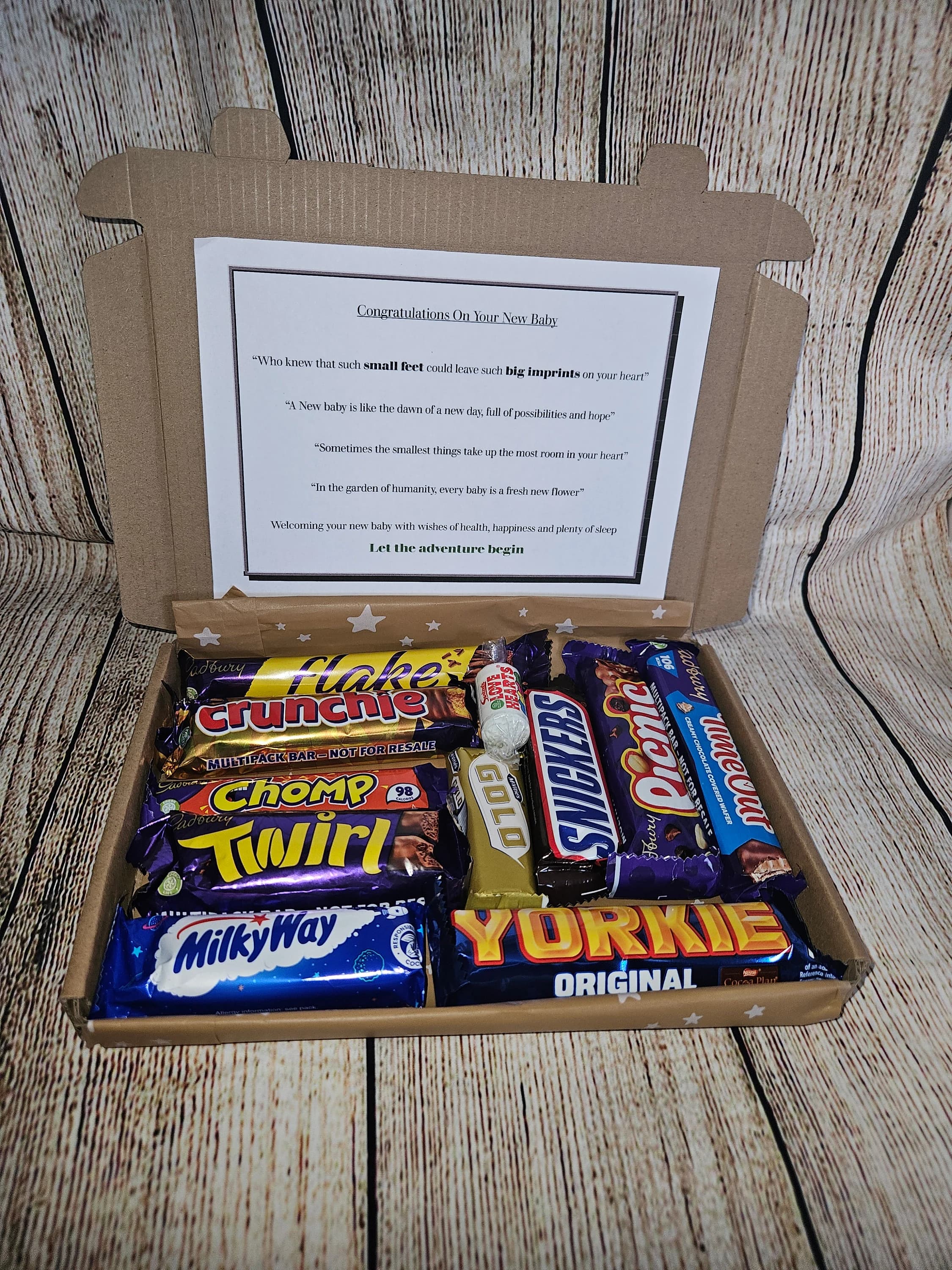 Congratulations on the birth of your baby | New Baby | New Parents | New arrival sweet treat box | New Baby sweet box | Congratulations - image 2