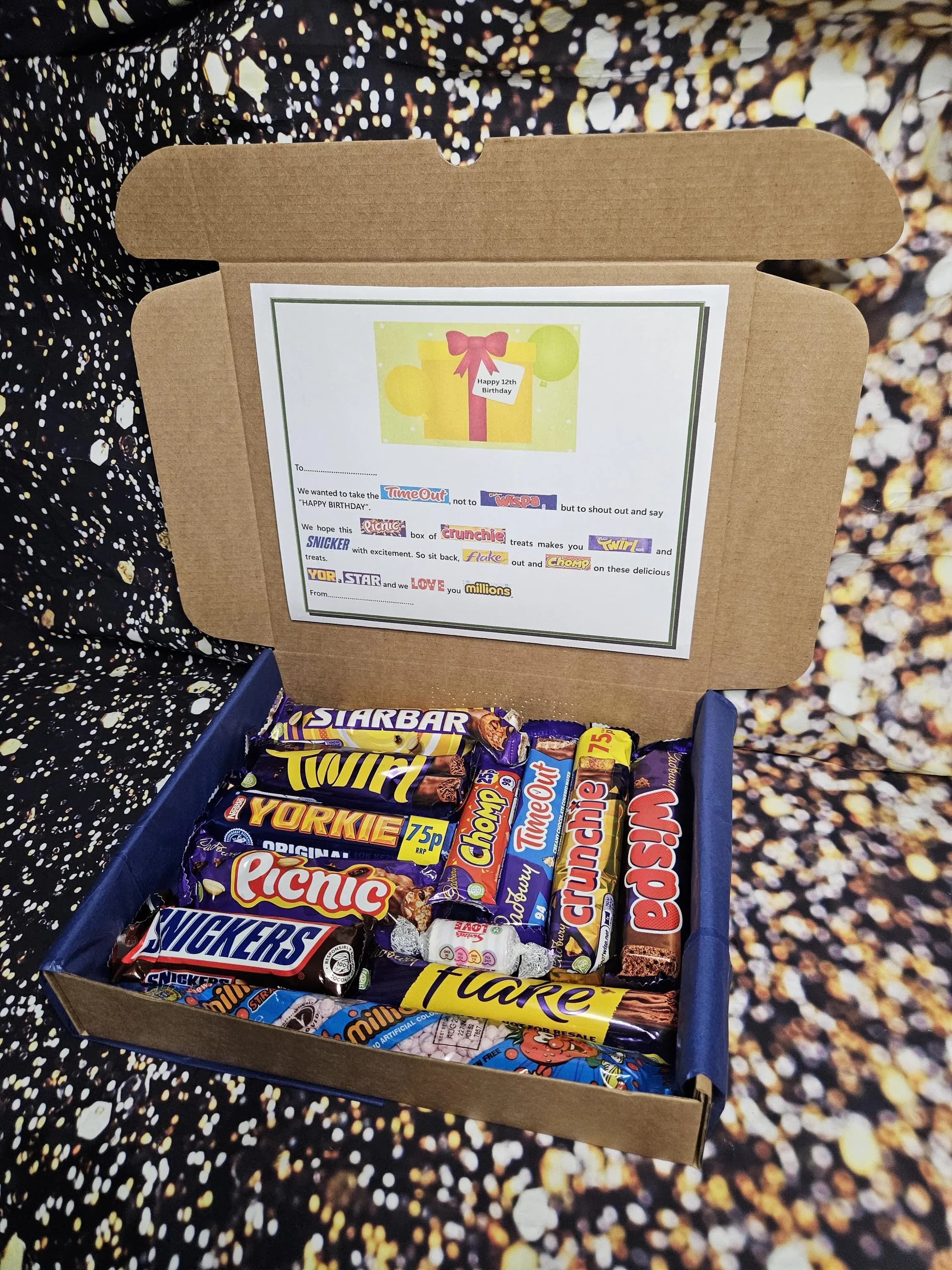 12th Birthday Sweet Treat Box | Personalised Sweet Box | Teen Birthday Gift | Personalised Birthday Gift Poem Chocolate Treats Box Hamper - image 3
