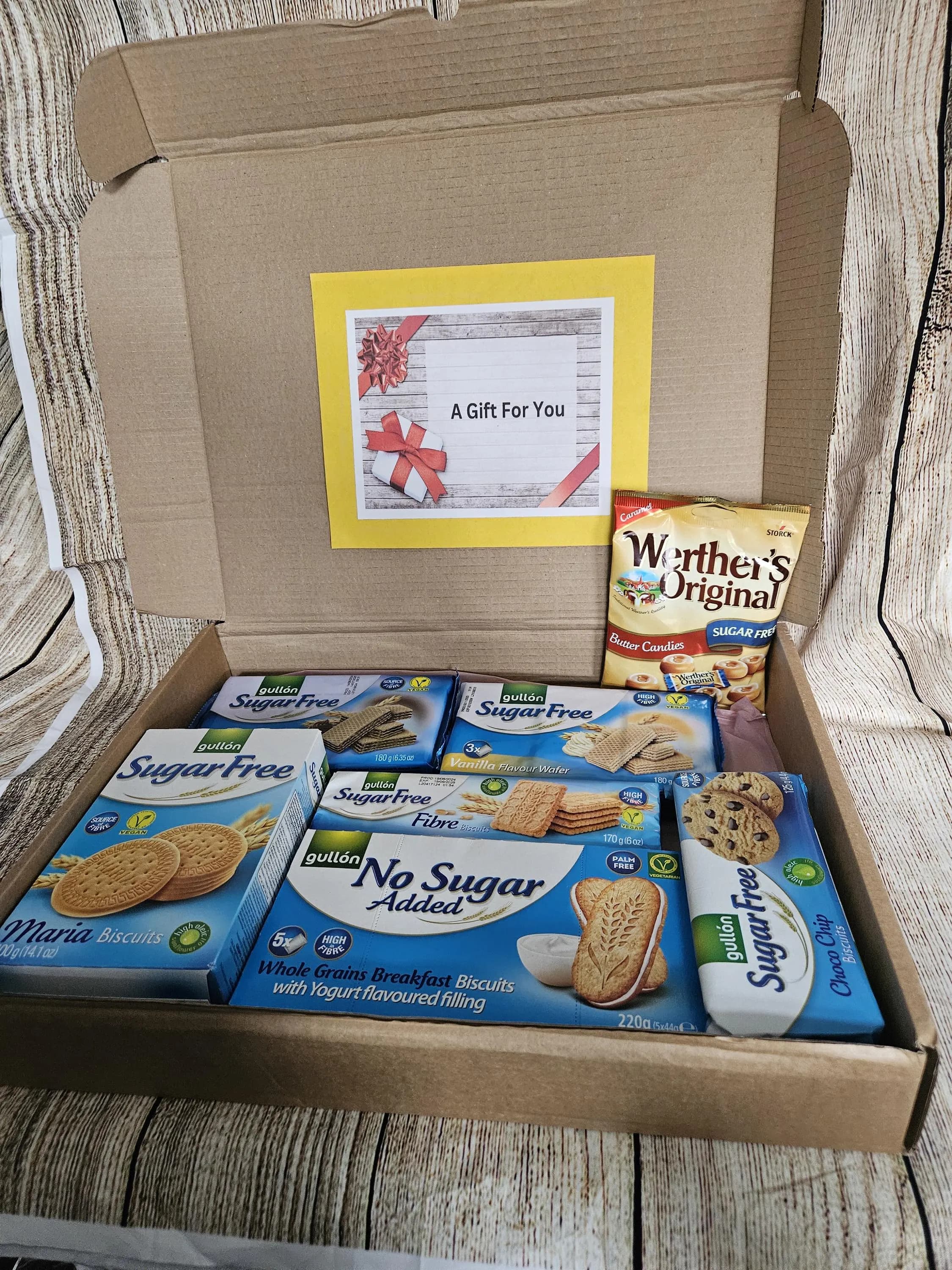 Diabetic Biscuit Treat Hamper | Sugar-Free Snacks Gift Basket | Diabetic-Friendly Sweets | Diabetic Hamper | Father's Day | Sugar free - image 5