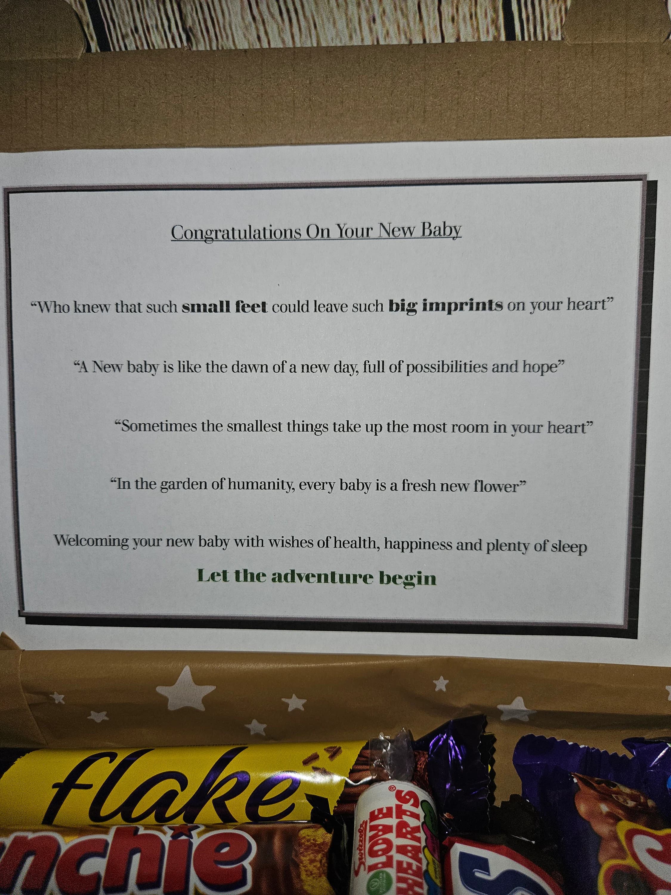 Congratulations on the birth of your baby | New Baby | New Parents | New arrival sweet treat box | New Baby sweet box | Congratulations - image 3