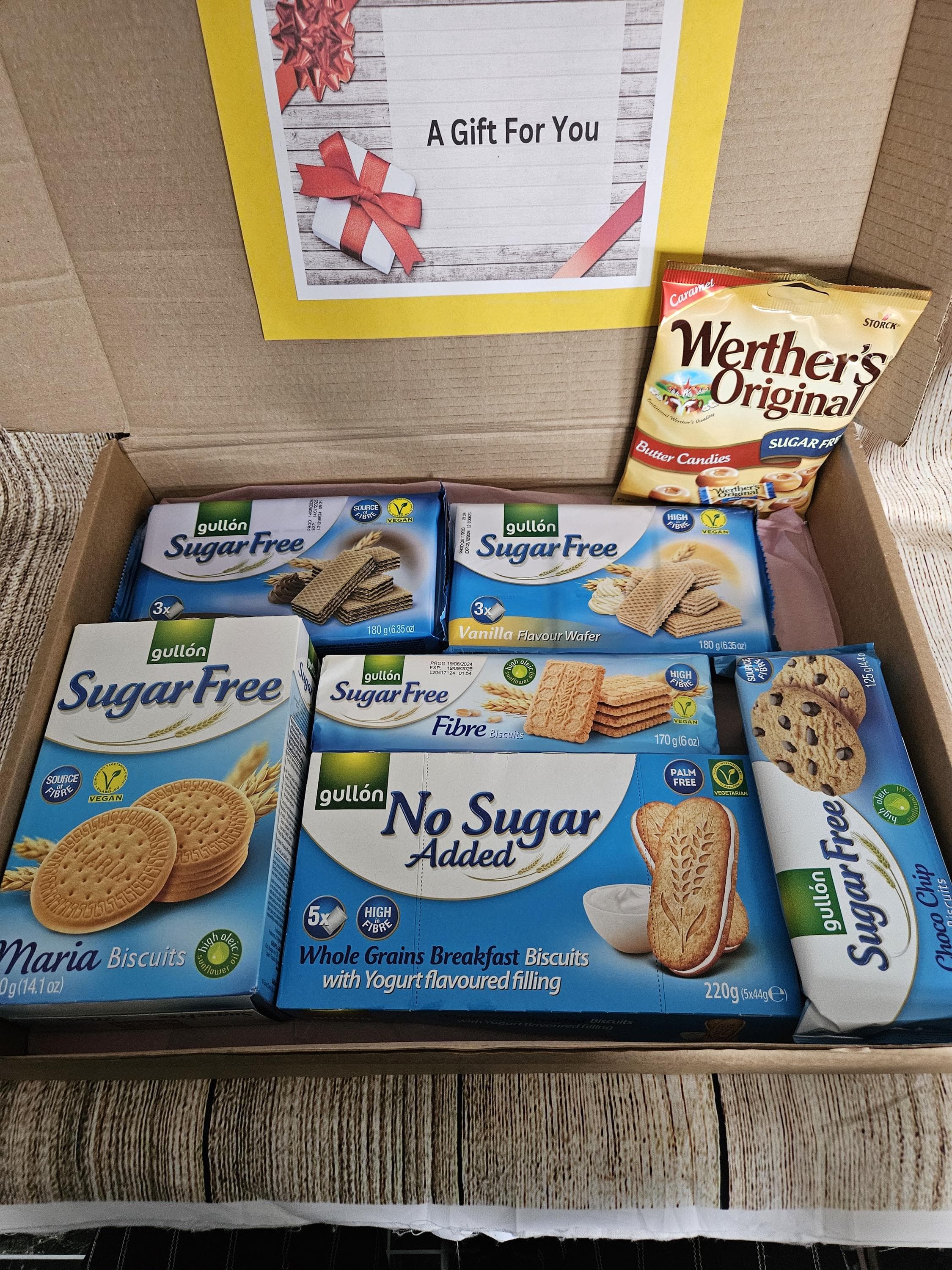 Diabetic Biscuit Treat Hamper | Sugar-Free Snacks Gift Basket | Diabetic-Friendly Sweets | Diabetic Hamper | Father's Day | Sugar free - image 4