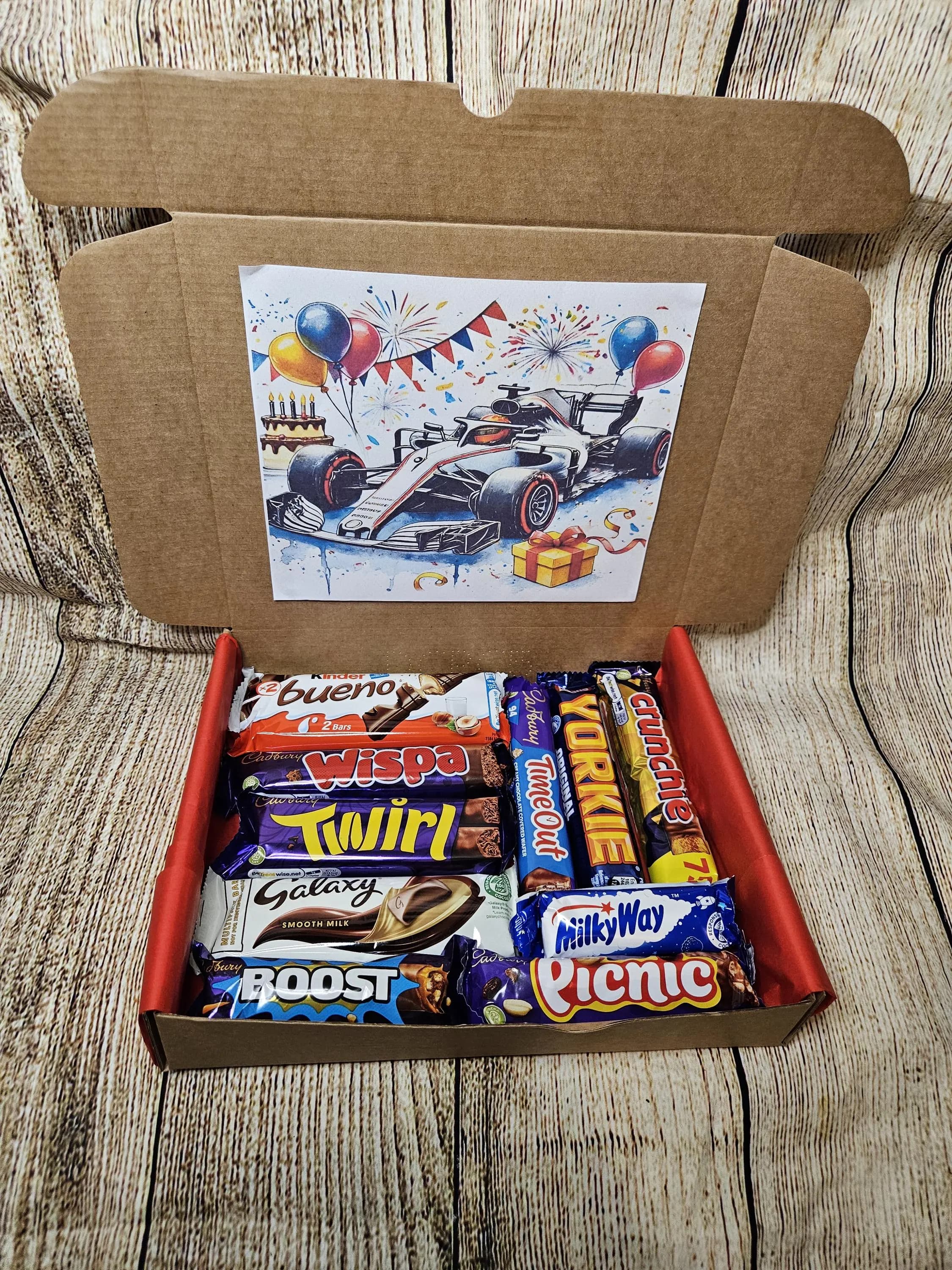 Formula 1| Birthday Sweet Treat Box For Motor Racing Fans | Racing Themed Gifts | Formula 1 Inspired Gifts | Sweet Treat Box | Motor Racing - image 4