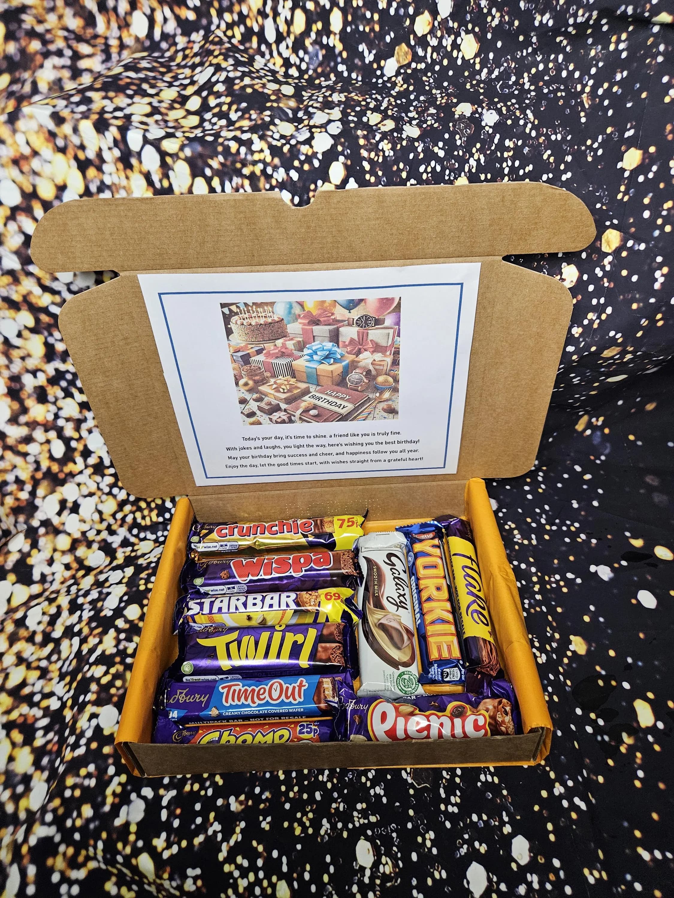 Personalised Male birthday sweet treat box for Work Bestie | birthday gift co worker | Birthday gift box | Office treats | Sweet treat box - image 3