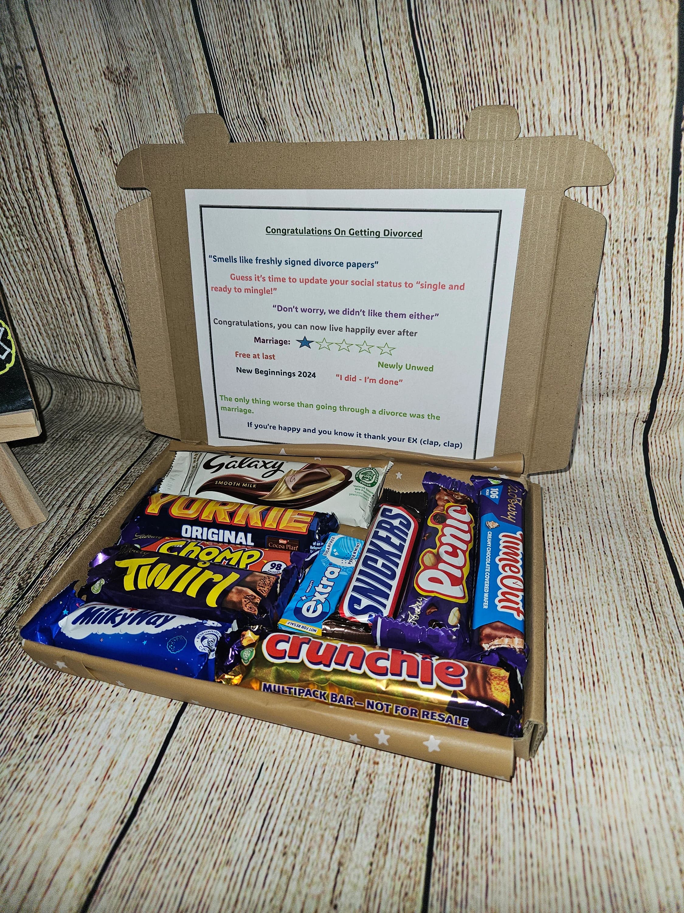 Congratulations on your divorce | Divorce gifts | You're divorced | Divorced gift box | Divorced sweet treats | Divorce hamper | Celebration - image 5