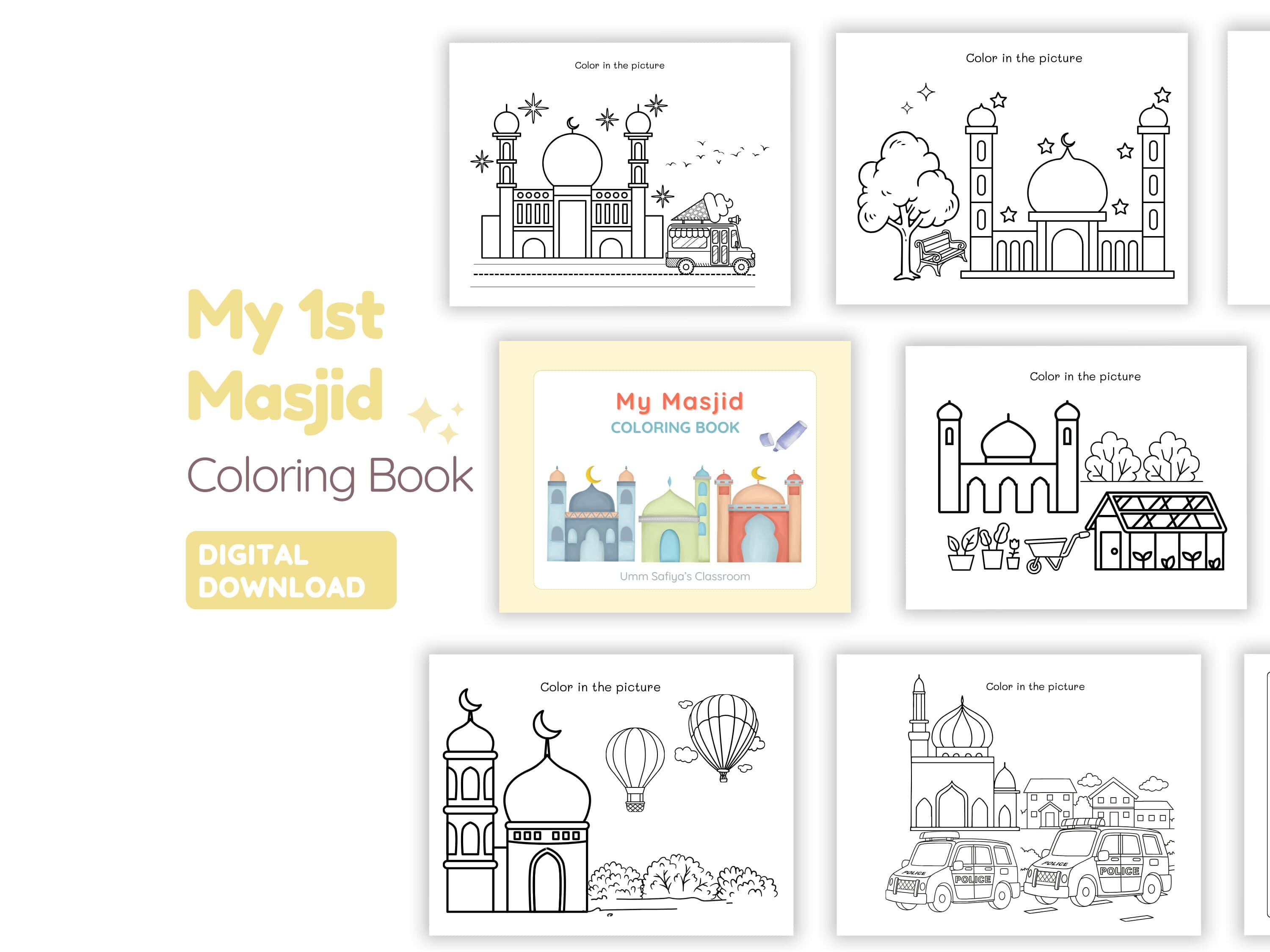 My First Masjid Colouring Book