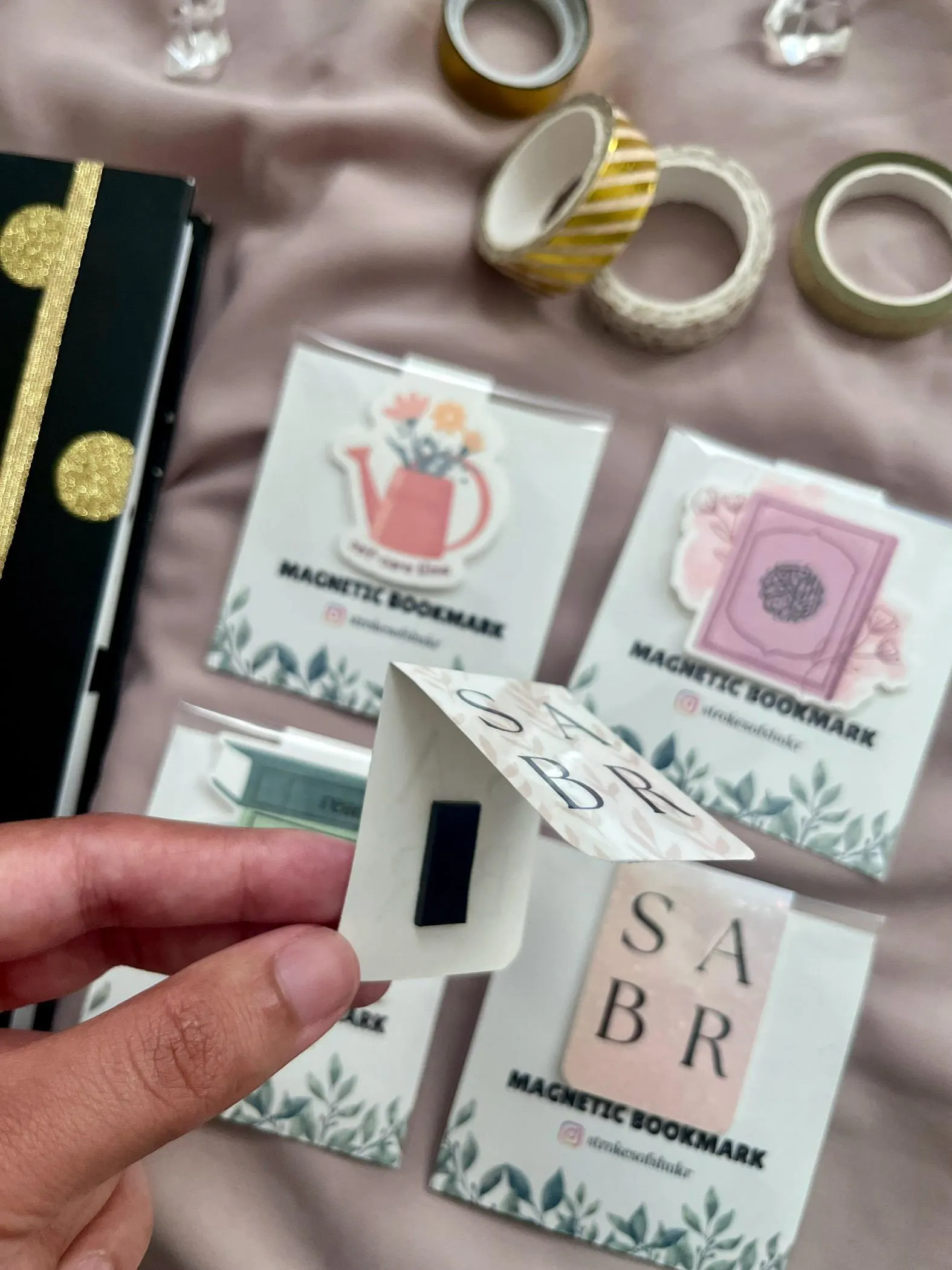 Magnetic Bookmarks Gift for Reader Bookworm Custom Bookmark - image 4