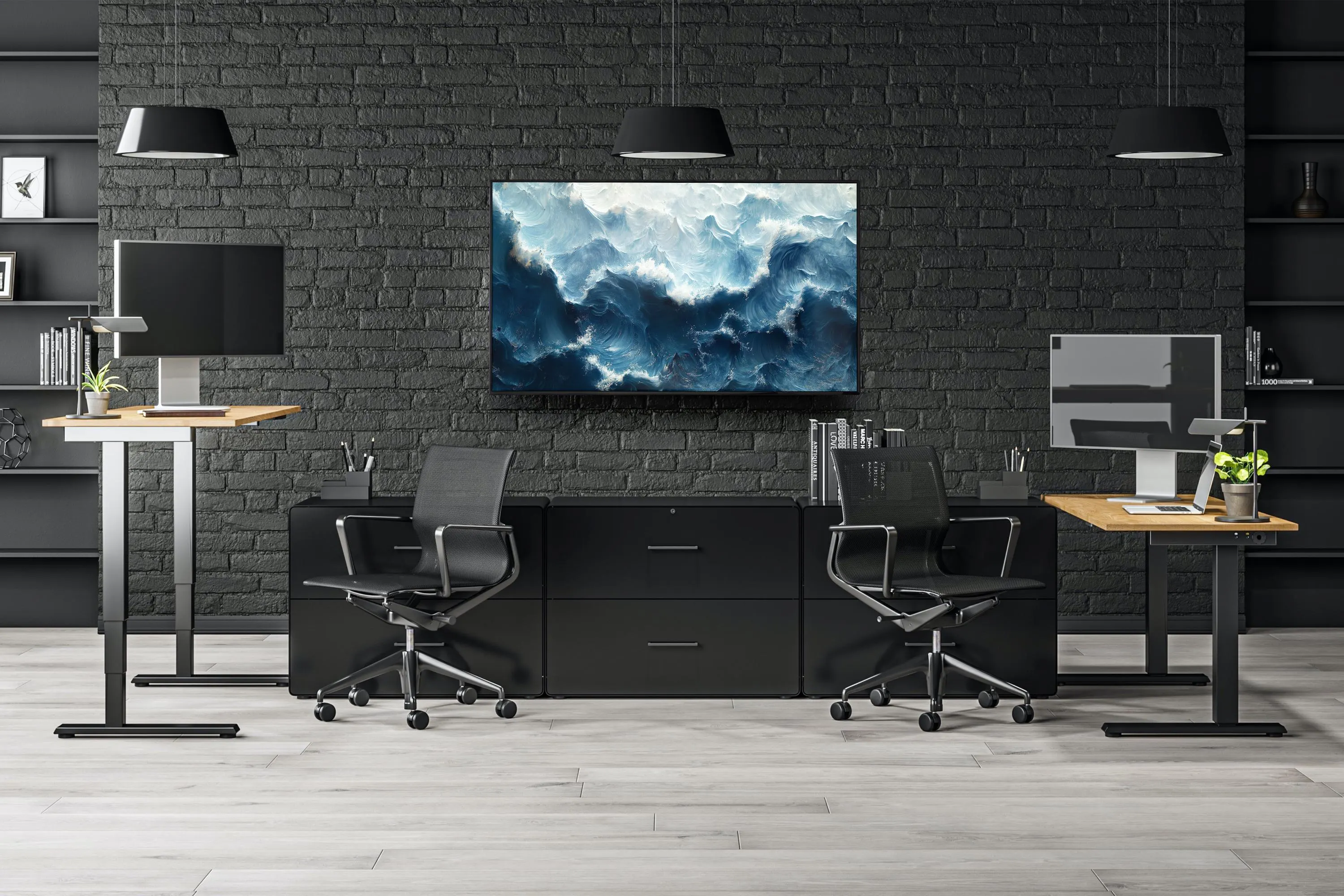 Samsung Frame TV Art Abstract Ocean Waves Coastal (Digital Download) - image 2