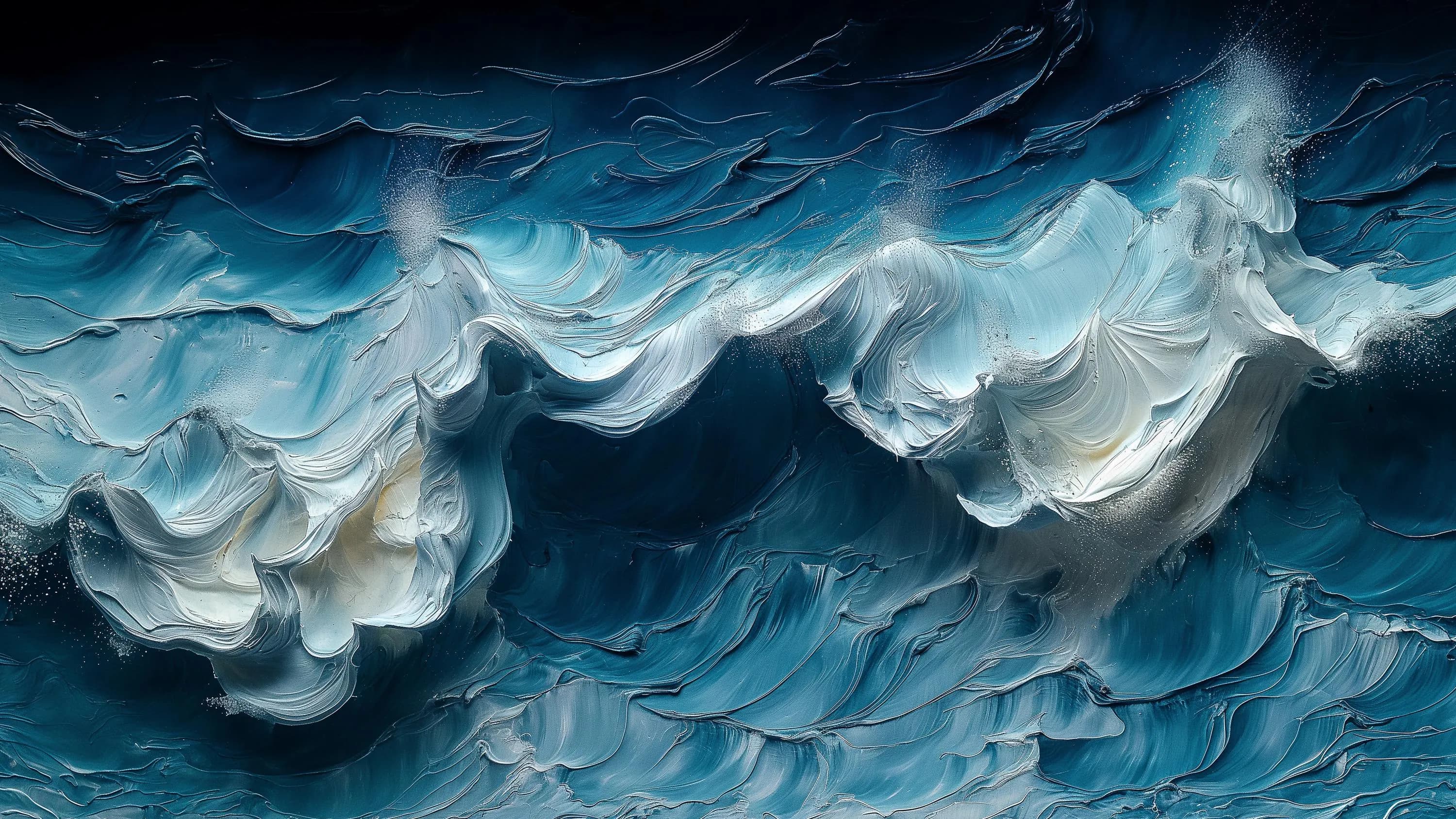 Abstract Ocean Waves Art for Samsung Frame TV (Digital Download) - image 2