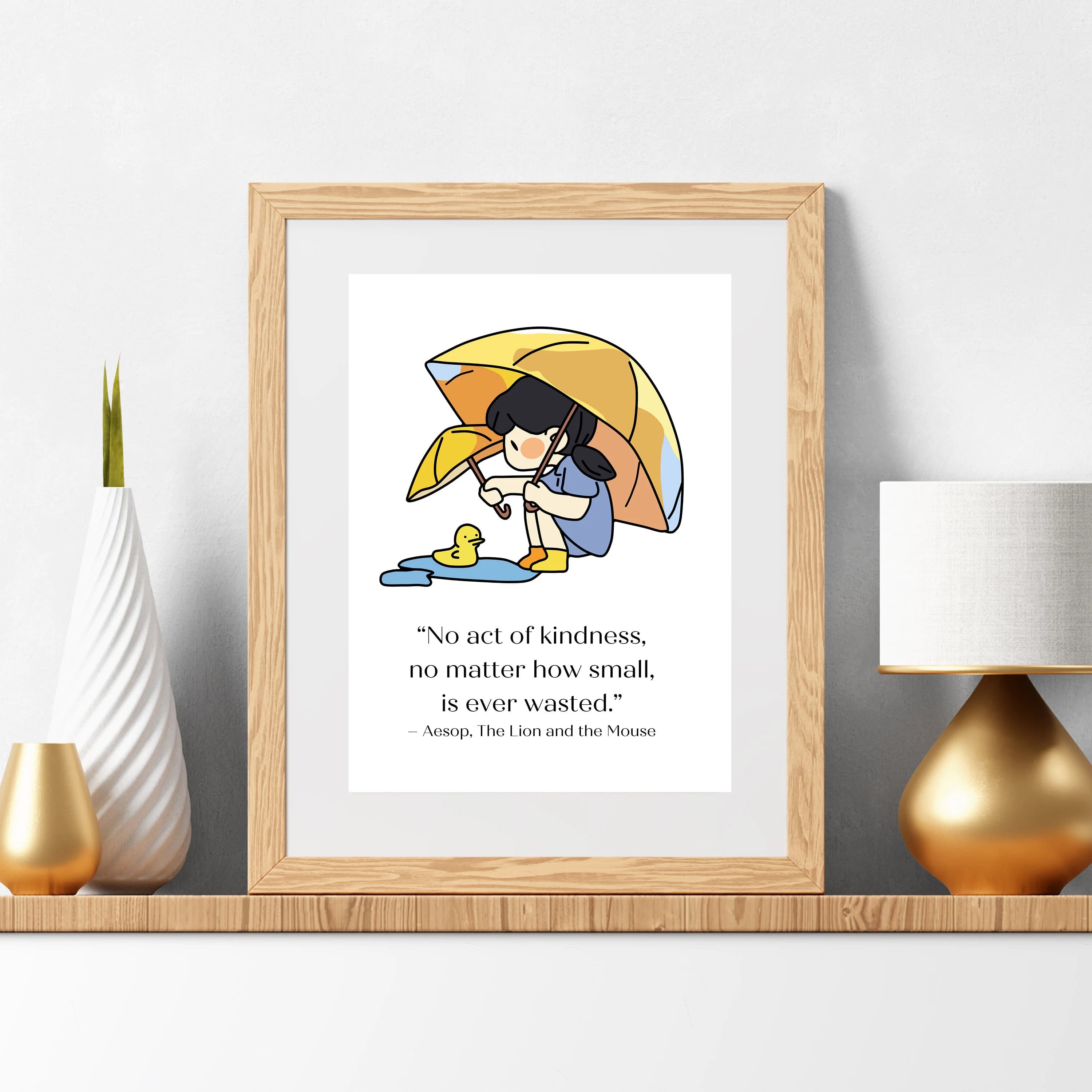 Aesop Quote Print: Kindness Fable Art (Digital Download) - image 4