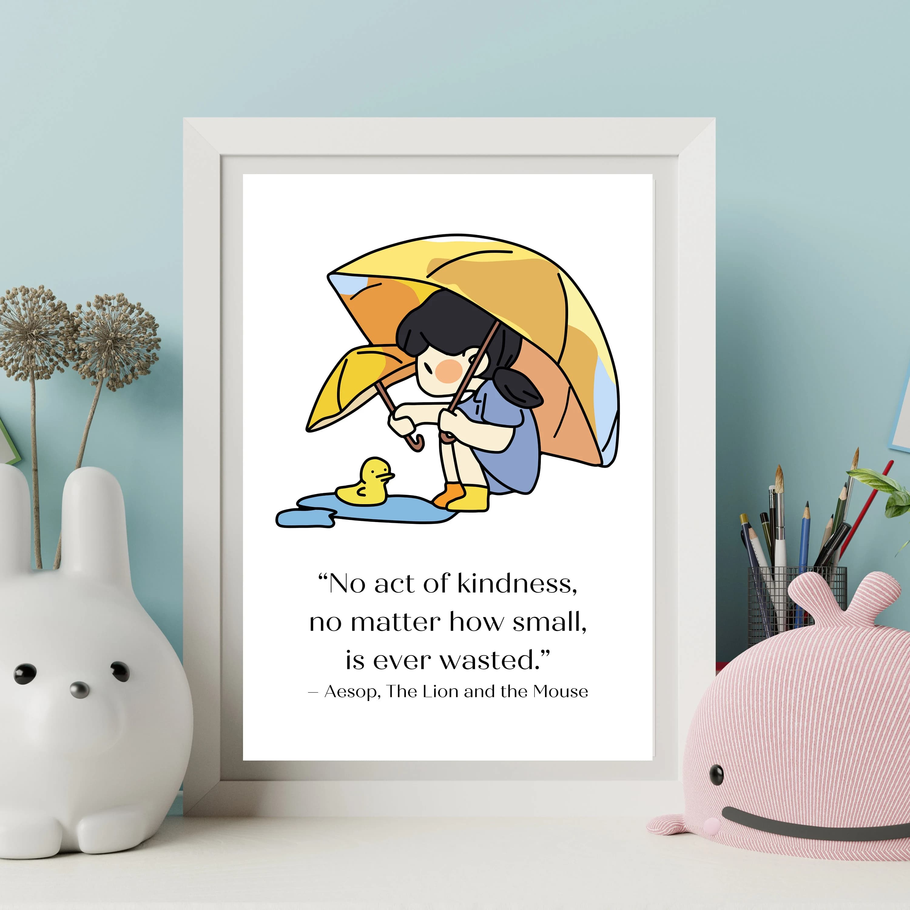 Aesop Quote Print: Kindness Fable Art (Digital Download) - image 5