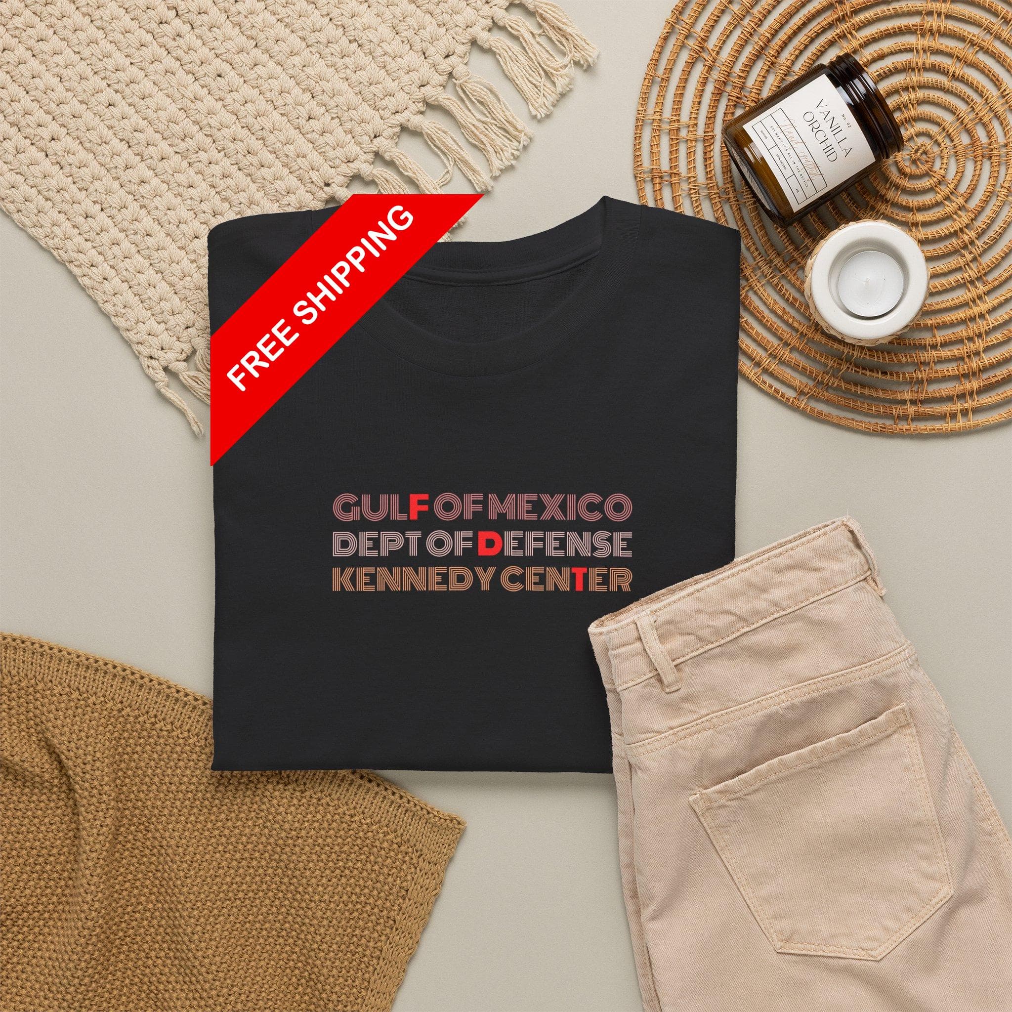 Retro FDT gulf oF mexico dept of Defense kennedy cenTer Subtle Shirt Political Humor 2028 midterm vote anti-trump anti-maga democrat liberal