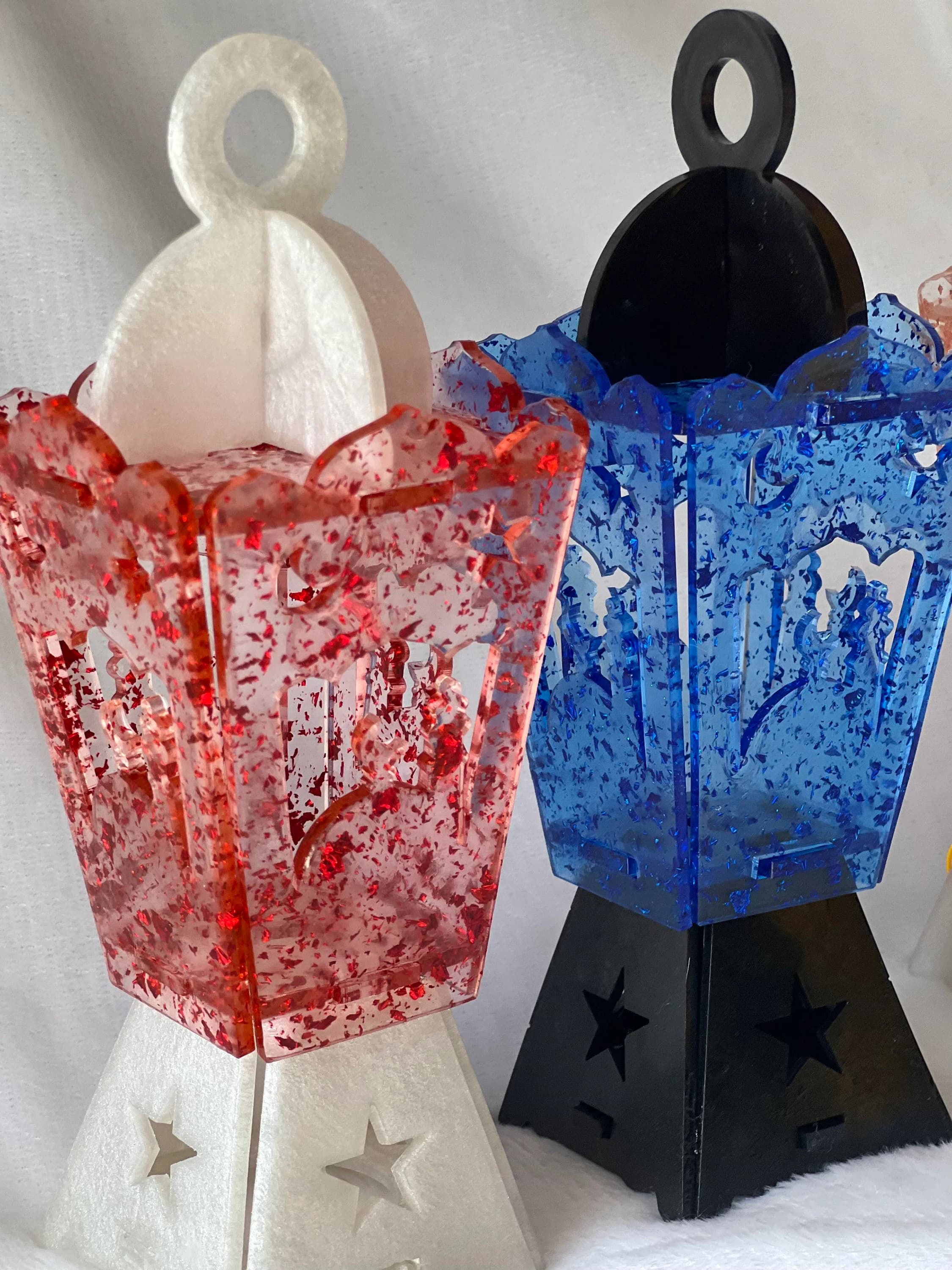 Handmade Resin Ramadan Lantern: Eid Gift with Light & Sound - image 3