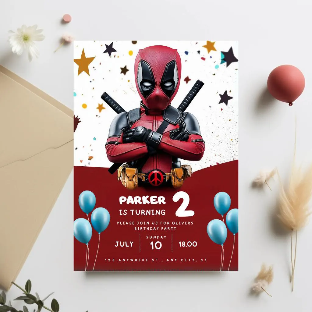 Editable Superheroes Birthday Invitation: Kids Party (Digital) - image 3
