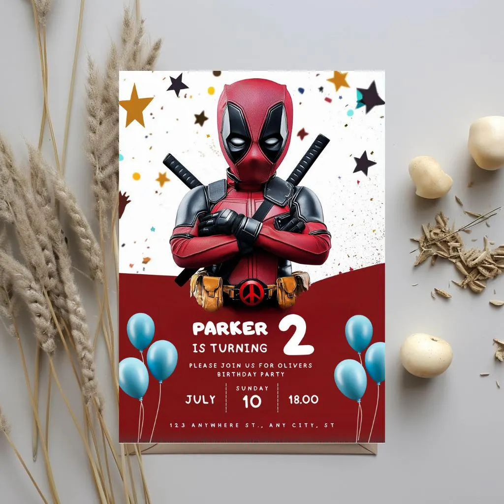 Editable Superheroes Birthday Invitation: Kids Party (Digital) - image 4