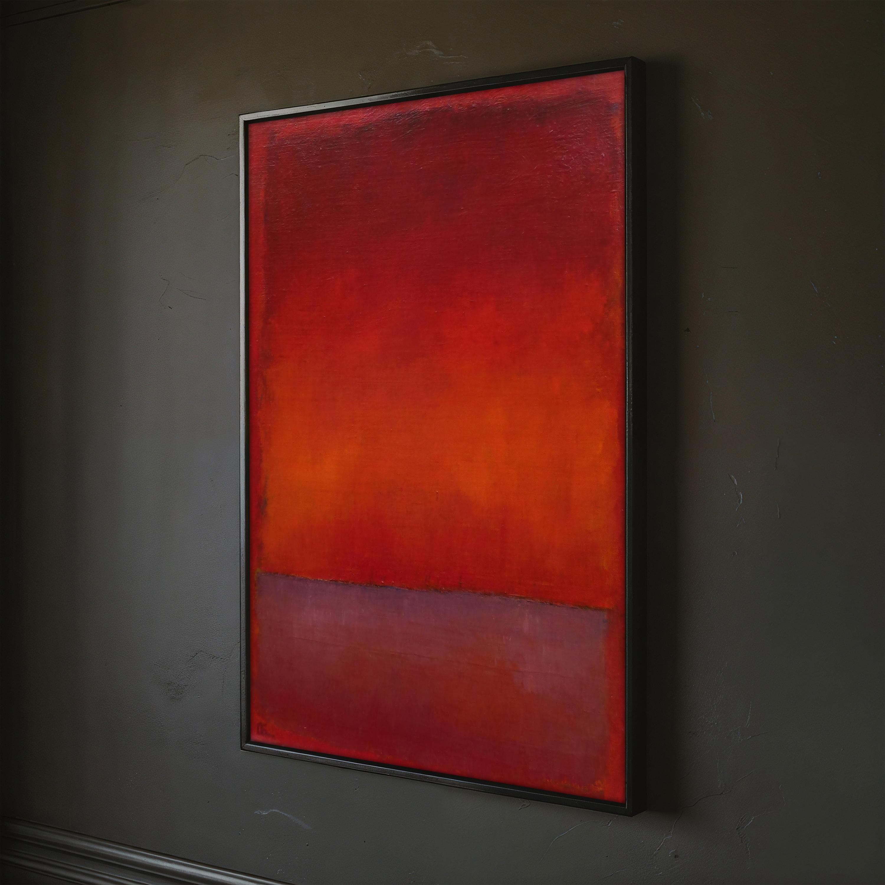Mark Rothko Red Abstract Canvas Painting - Rothko Art Print, Modern Wall Decor, Rothko Wall Art, Expressionism Wall Art, Perfect Art Gift