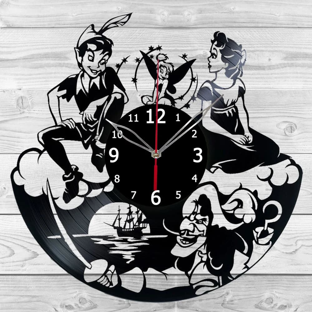 Fairy Tale Clock with LED Light Vinyl Clock Art Home Decor Wall Clock Custom Order Vinyl Record Wall Clock Personalized Design - image 3