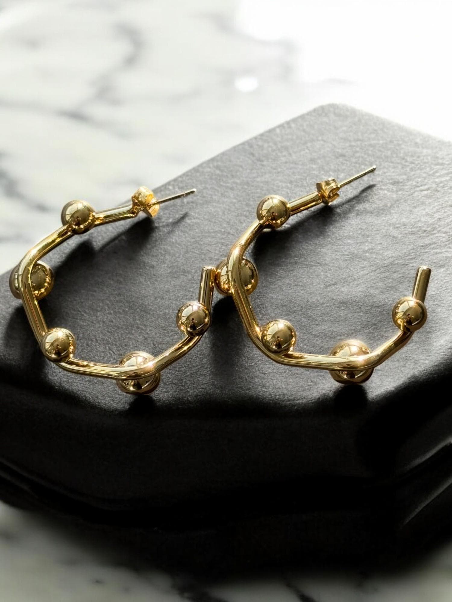 Gold Eid Traditional Jhumka Earrings | Minimalist Trendy | Real Gold Plated | Casual Formal Wear| Gift Ideas for Her | Traditional Presents