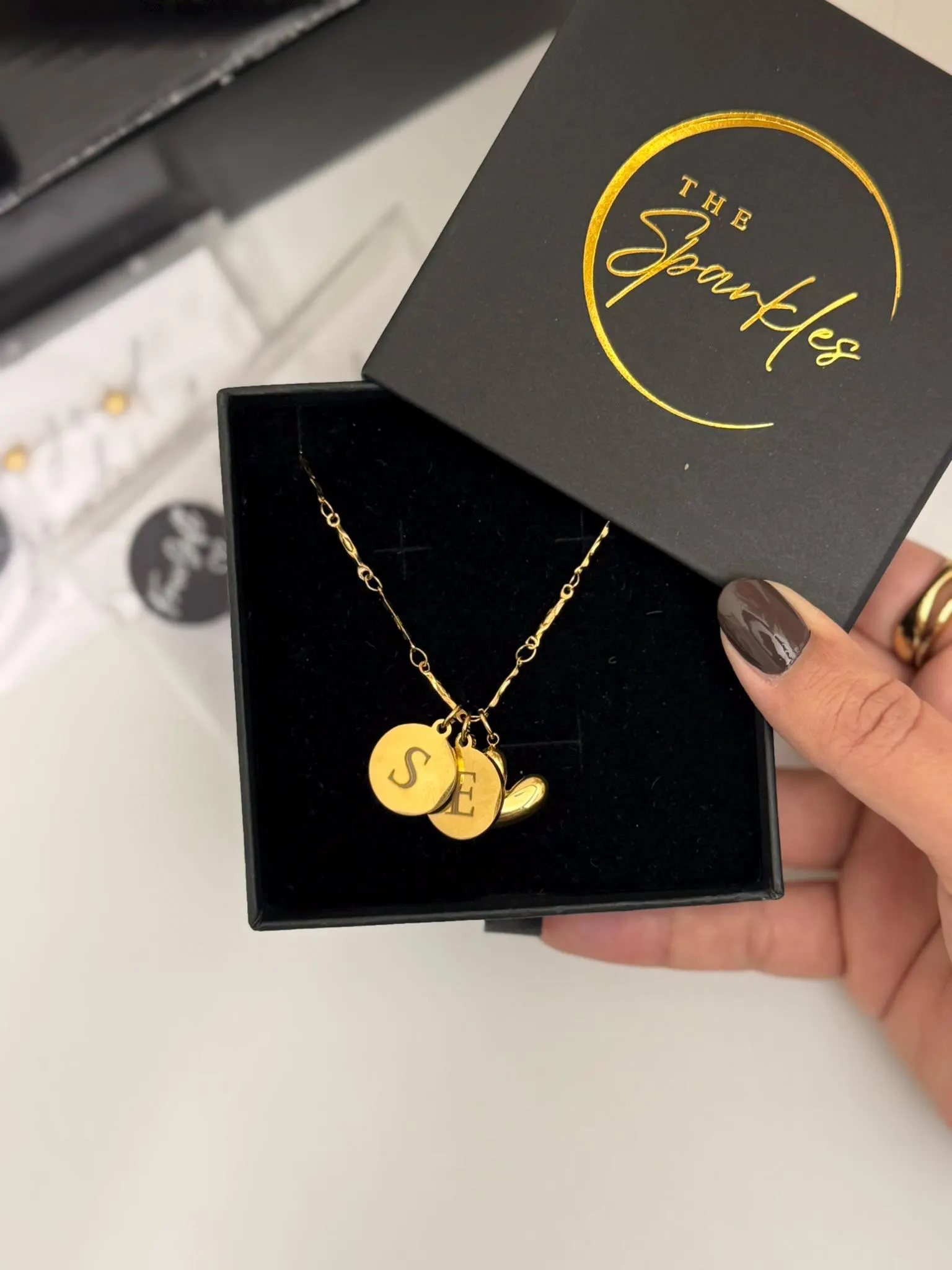 Personalized Initial Necklace | 18k Gold-Plated Charm, New Mom Gift - image 3