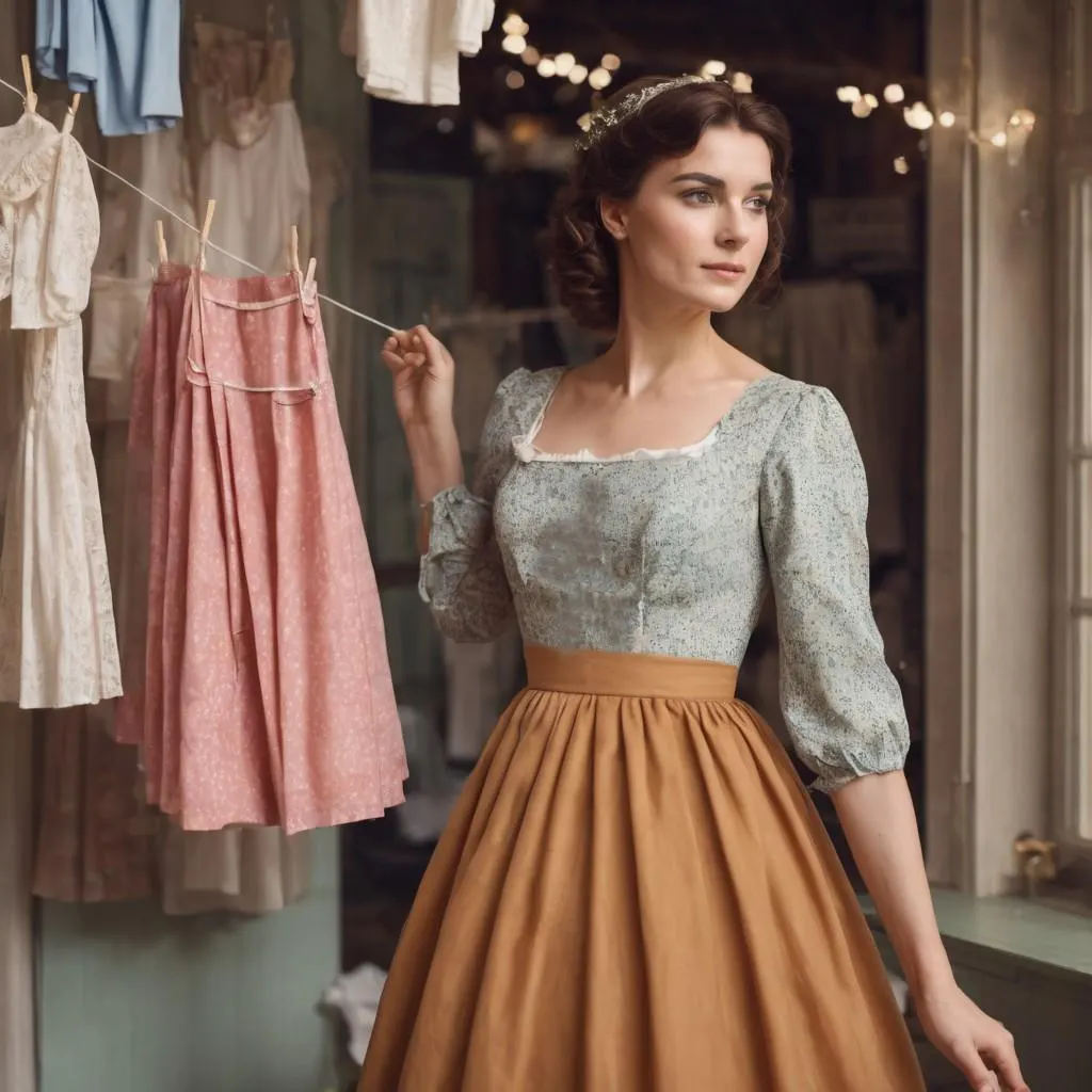 Cottagecore Vintage Skirt And Blouse Sewing Pattern, Flare Skirt,Sleeve Blouse,Knee Lenght Skirt,Square neck blouse,2 TO 30 (PDF Pattern) - image 5