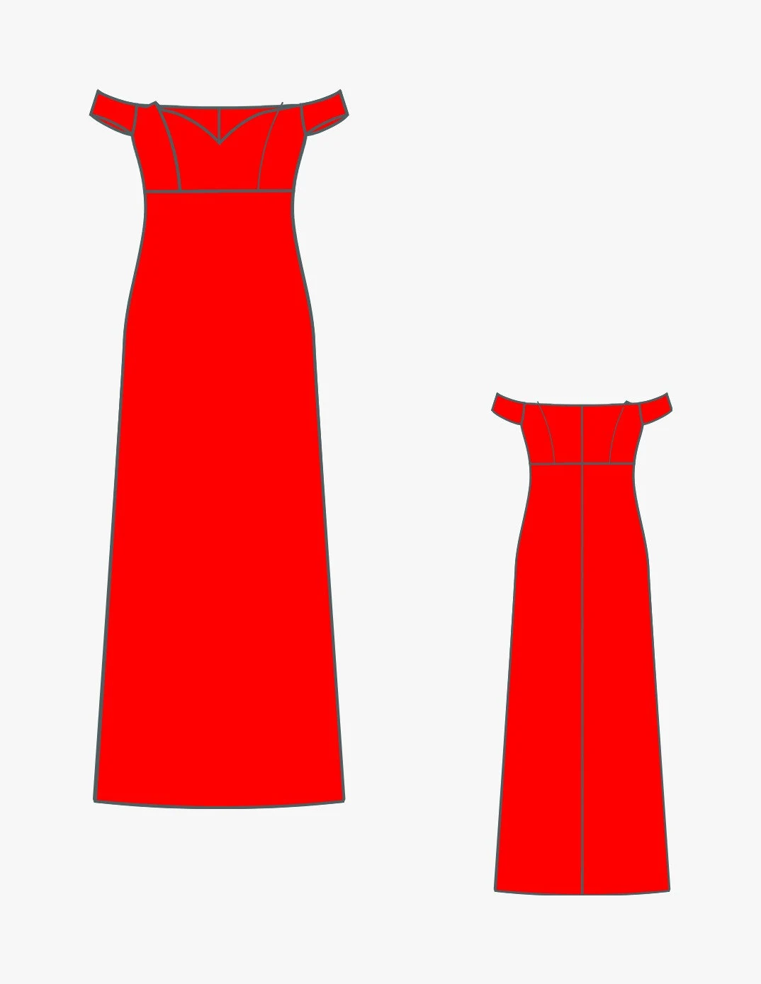 Off Shoulder Sweetheart Neck Dress Sewing Pattern, Prom Dress PDF Sewing Pattern Instant Download, Bridesmaid Dress PDF A4-A0 Format 2To 30 - image 5