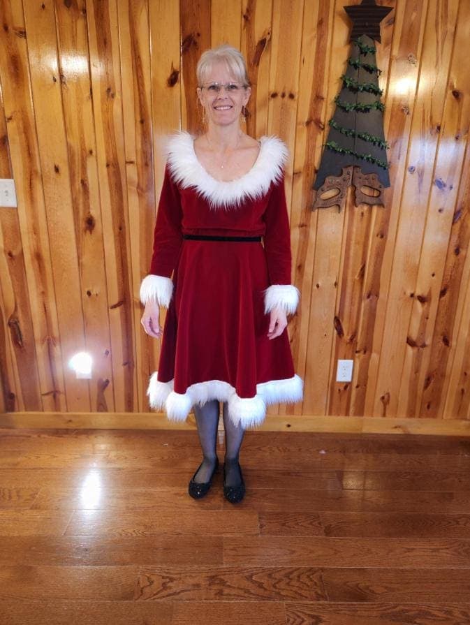 Christmas Dress, Mrs. Claus Dress Sewing Pattern, Round Neck Dress PDF Sewing Pattern, Woman Sewing Pattern, Dıy Christmas Dress 2to30 - image 5