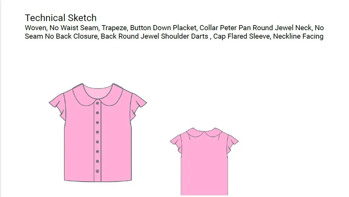 Collar Kids Top, PDF Kids Sewing Pattern, Easy Top PDF pattern, Kids top sewing pattern,Girl Top Patter Size 2-16 Years, A4-A0 dxf - image 5
