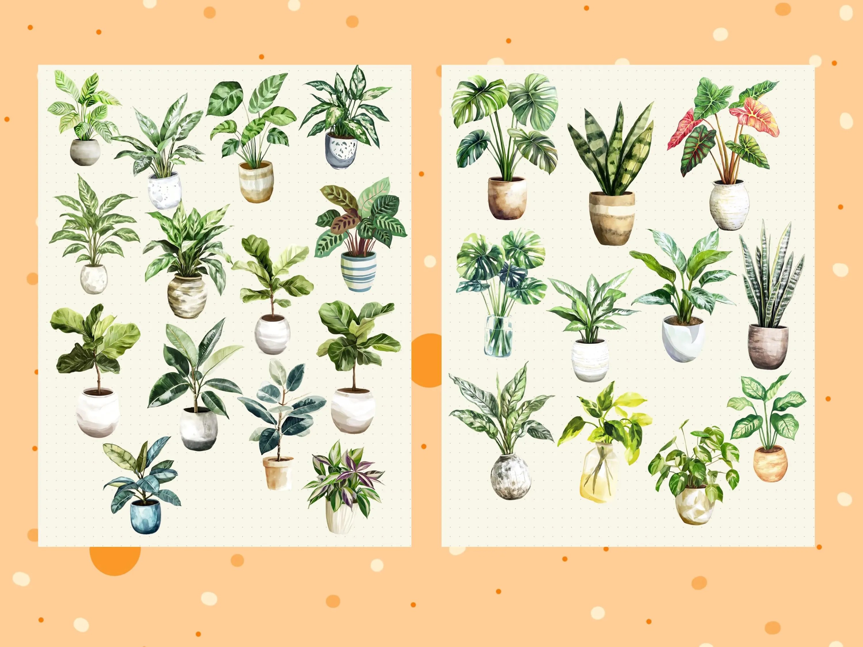 Botanical Digital Stickers for GoodNotes, OneNote, Notability | 121+ Bundle Flower PNG Sticker Pack | Digital Planner Stickers 300 DPI - image 4