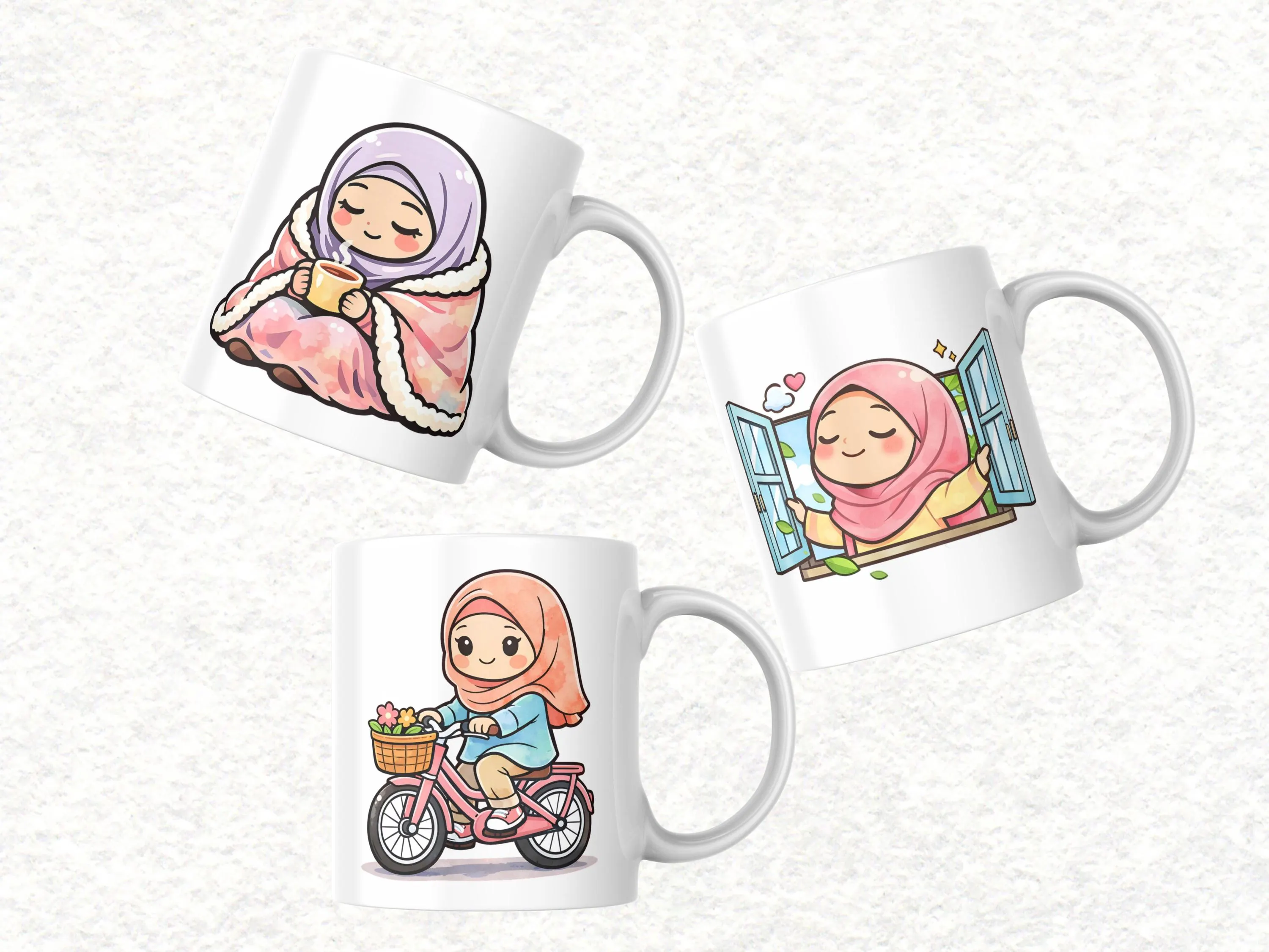 Self care muslimah reading book clipart
Cute muslim woman relaxing PNG illustration
Kawaii hijab girl lifestyle clipart set
Muslimah wellness and self care artwork
Hijab girl pastel watercolour illustration
Muslim self care clipart for planners
Kawaii islamic girl transparent PNG
Muslimah cozy self care digital art