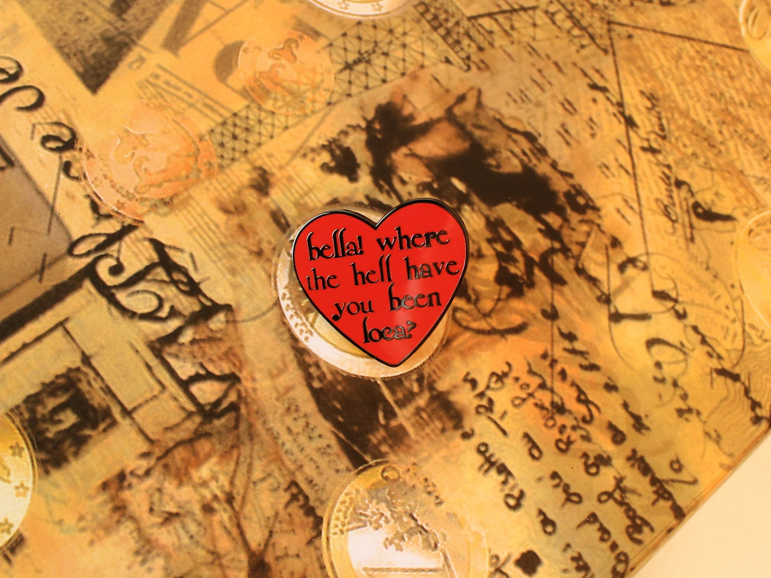 Twilight Enamel Pin / Bella! Where the hell have you been loca? / Twilight Quote - image 4