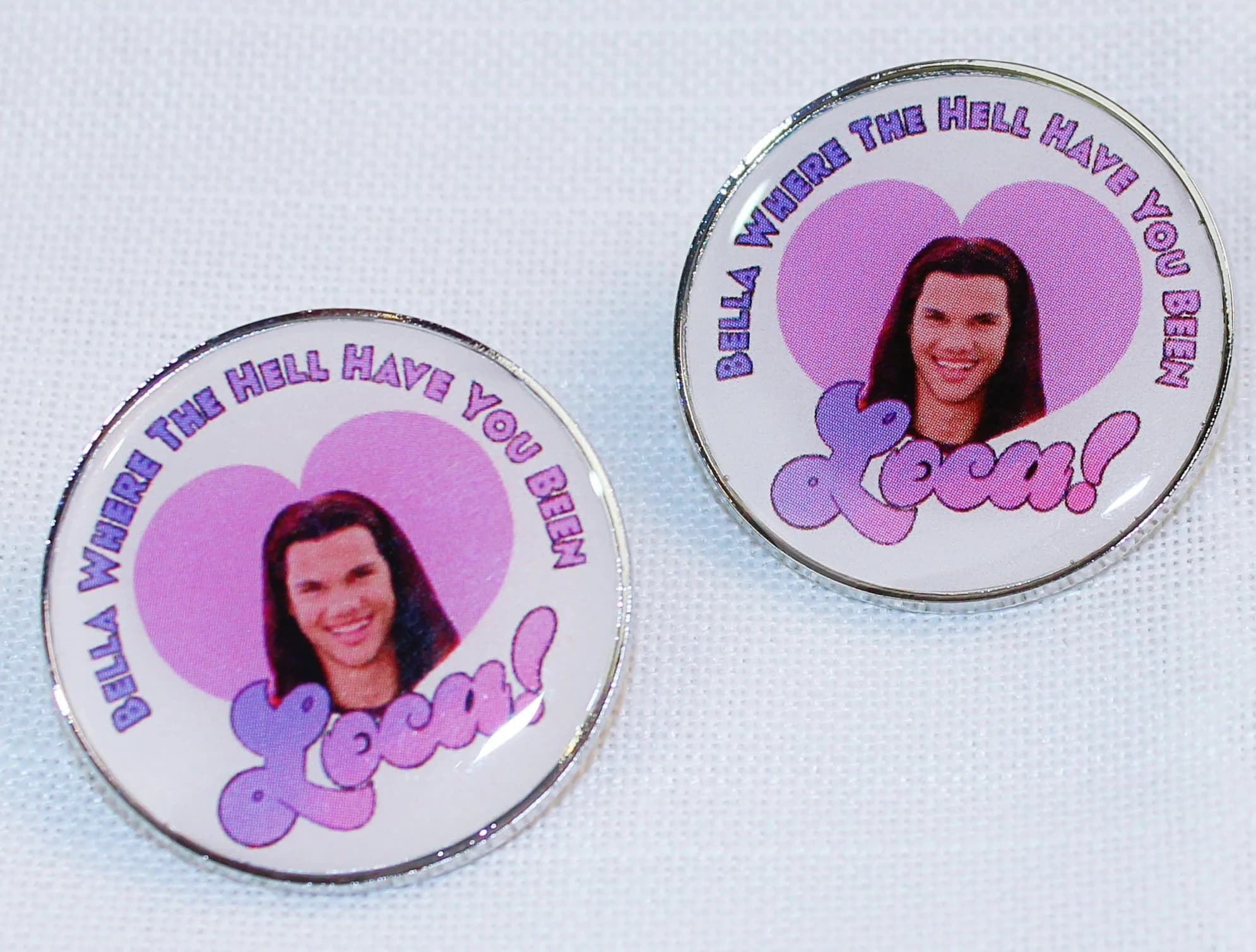 Twilight Pin / Bella! Where the hell have you been loca? / Twilight Quote