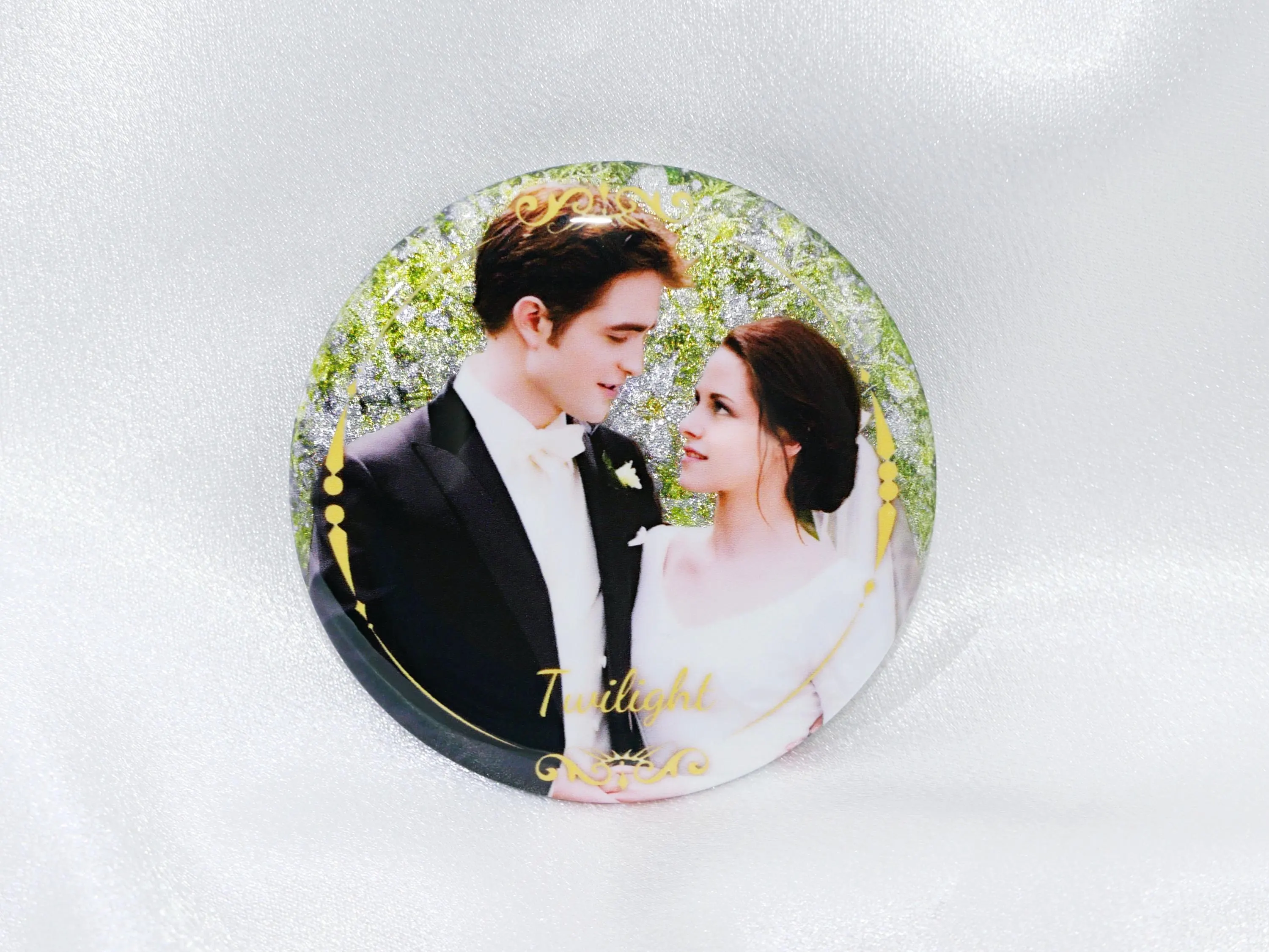 Twilight Pin button / Glossy pearlescent effect / Photo button Pins / tinplate badge / tinplate pins / Tinplate buttons / Button Badge - image 5