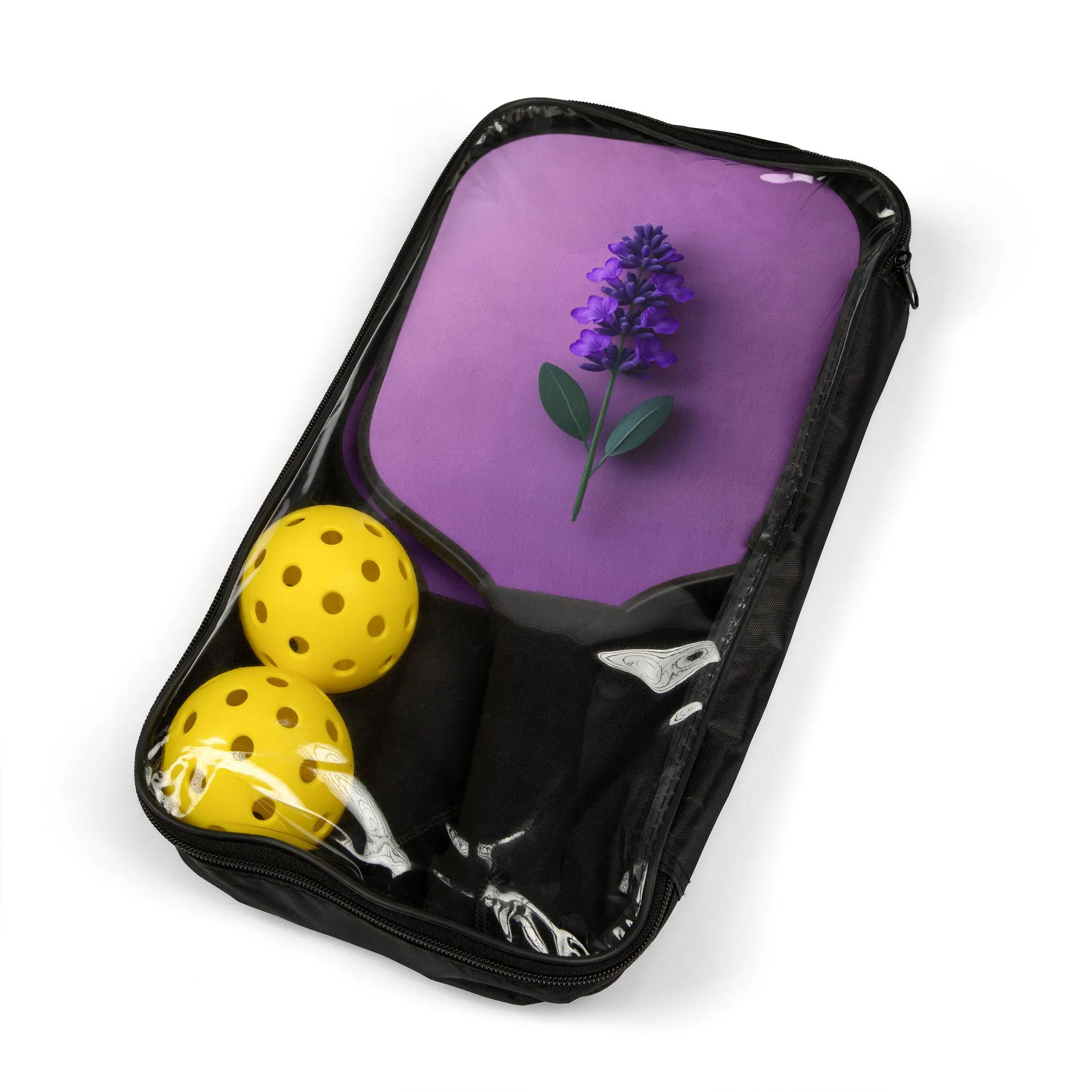 Pickleball Kit, Purple Lavendar Leaf, Pickleball Set Flower Design, Pickleball Accessories, Pickleball Gear Pack, Pickleball - image 5